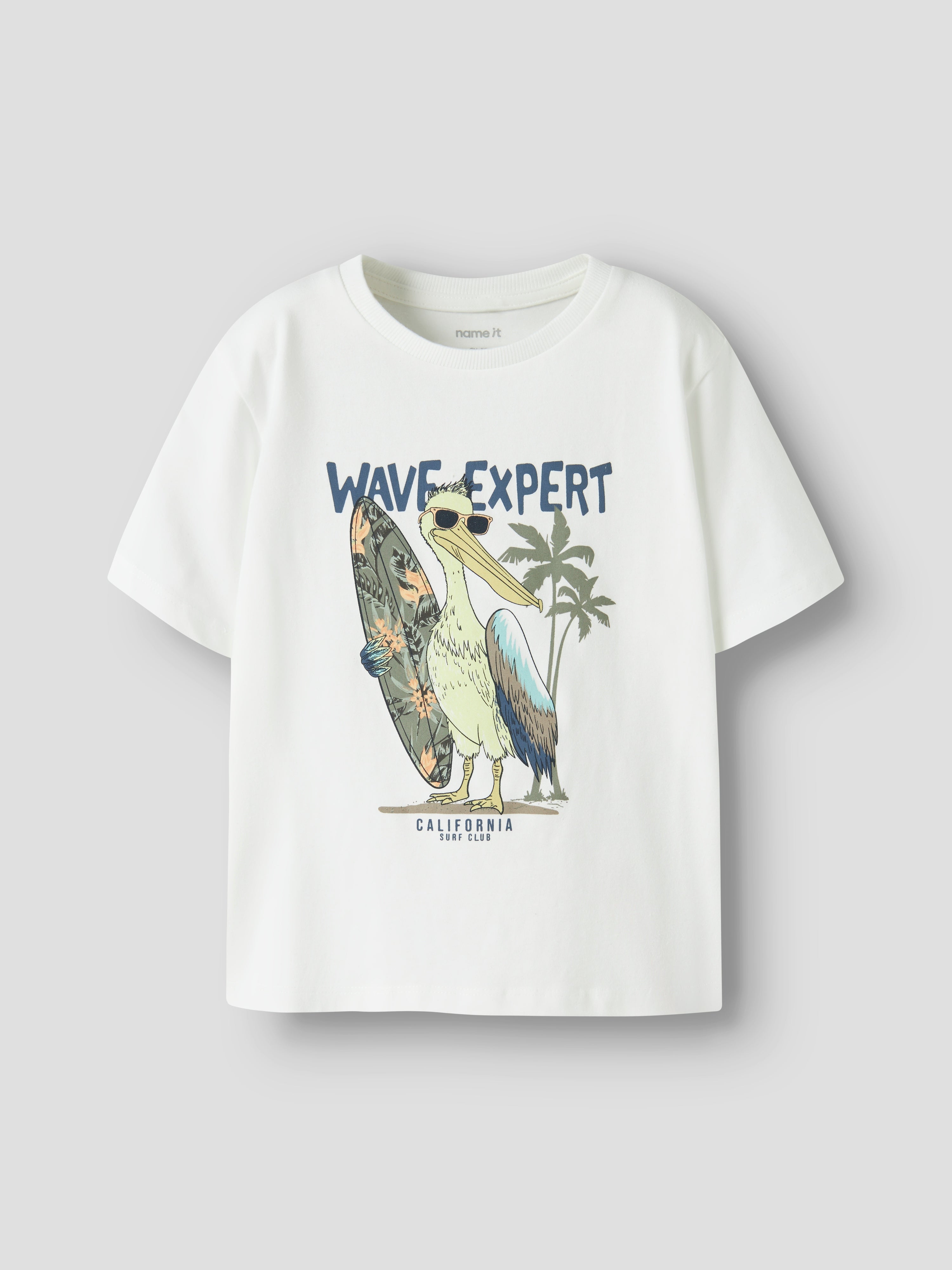 Camiseta Pelícano Surf Blanca Mini