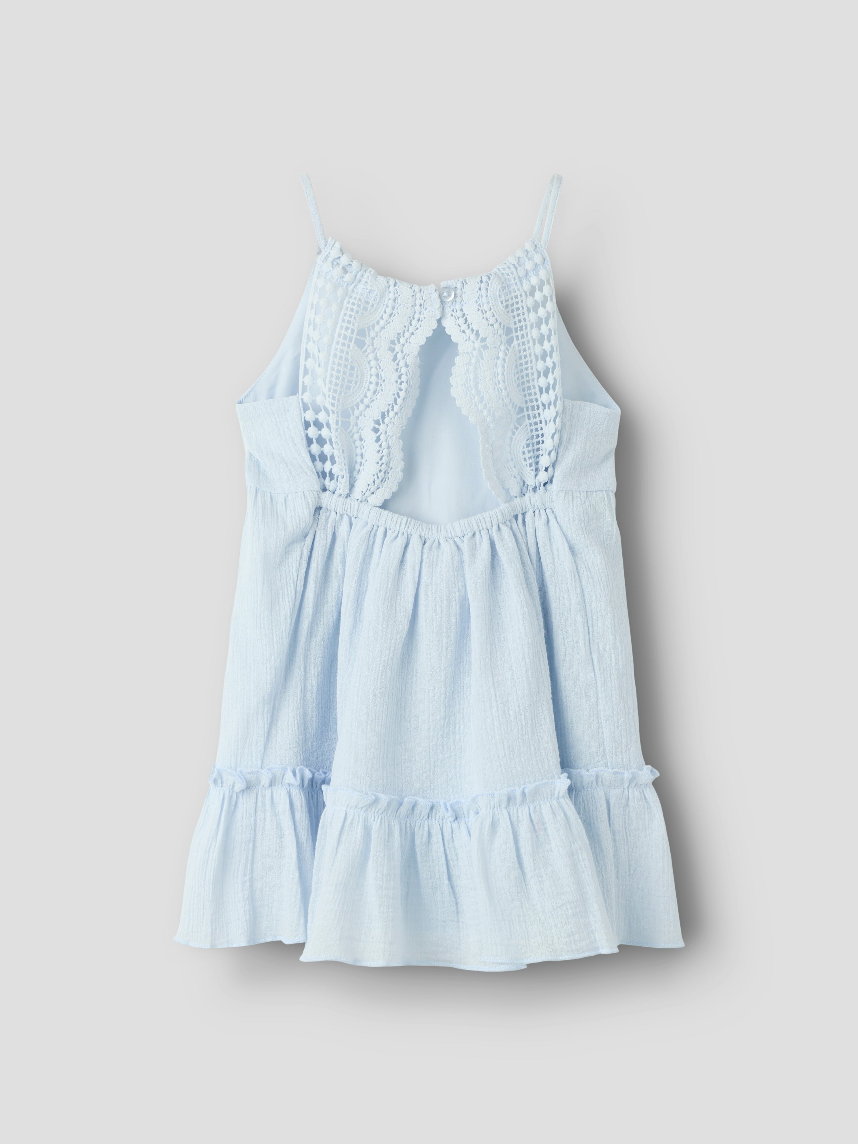 Vestido Crochet Azul Mini