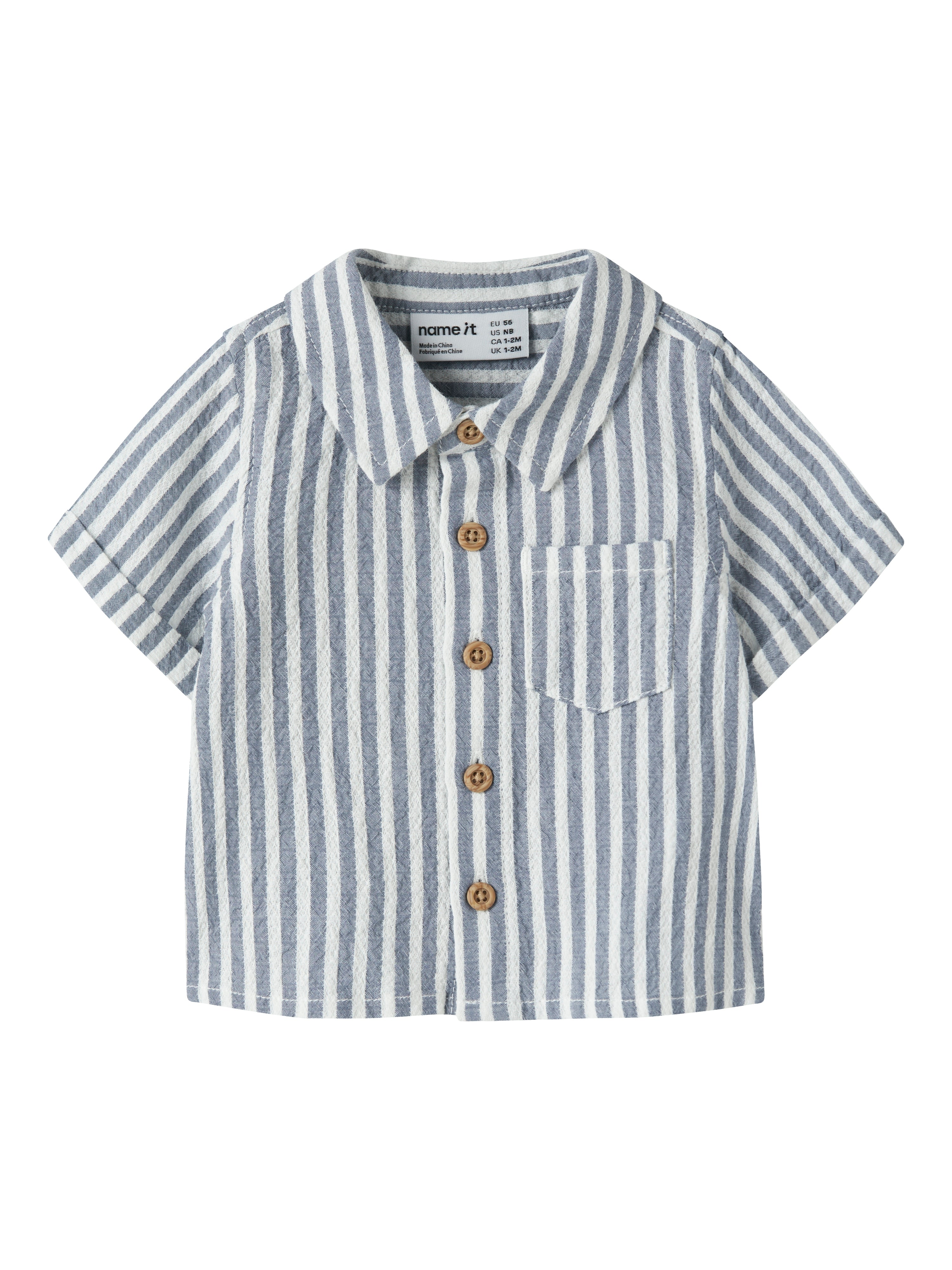 Camisa Rayas Azul Bebé