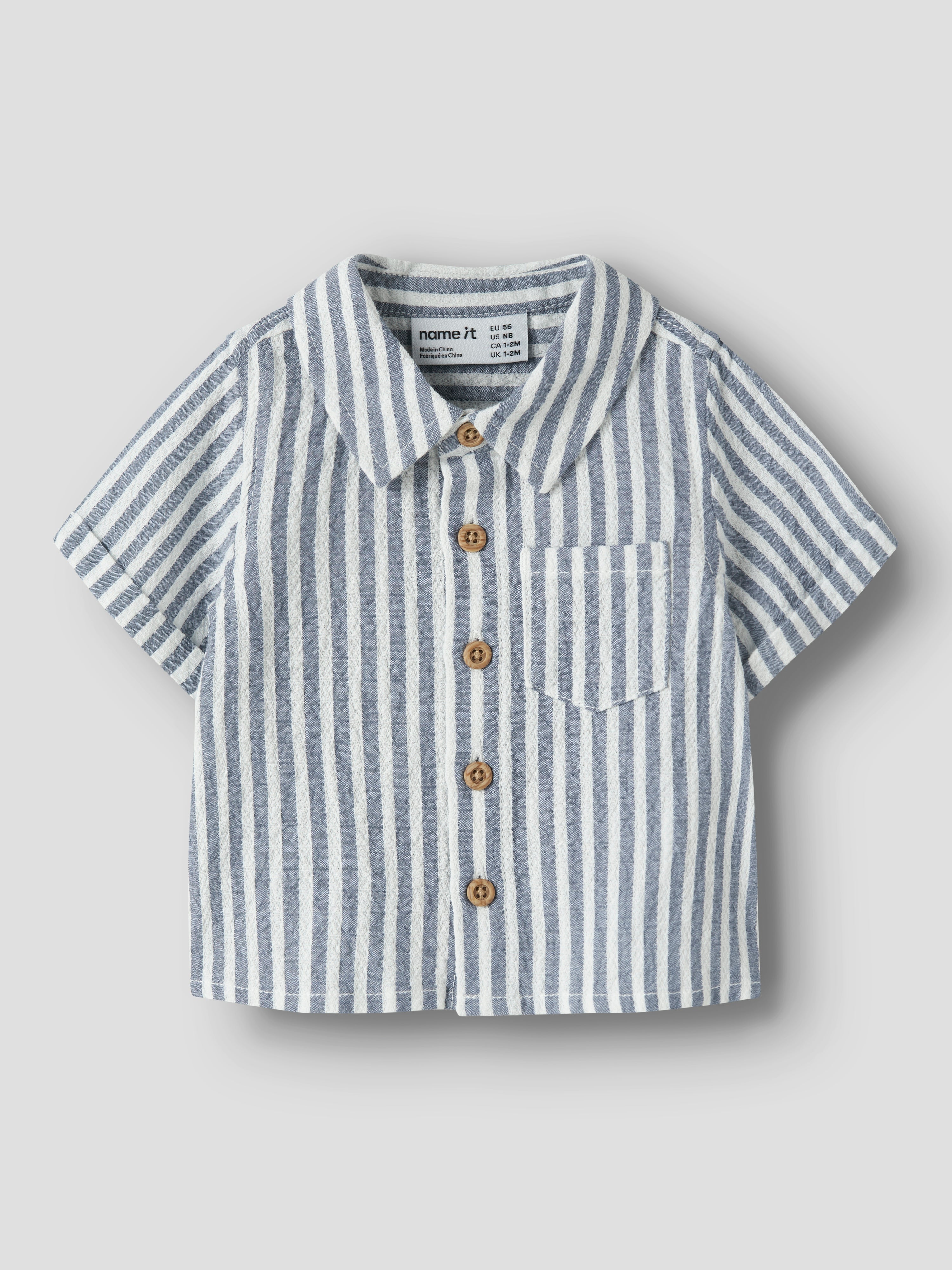 Camisa Rayas Azul Bebé