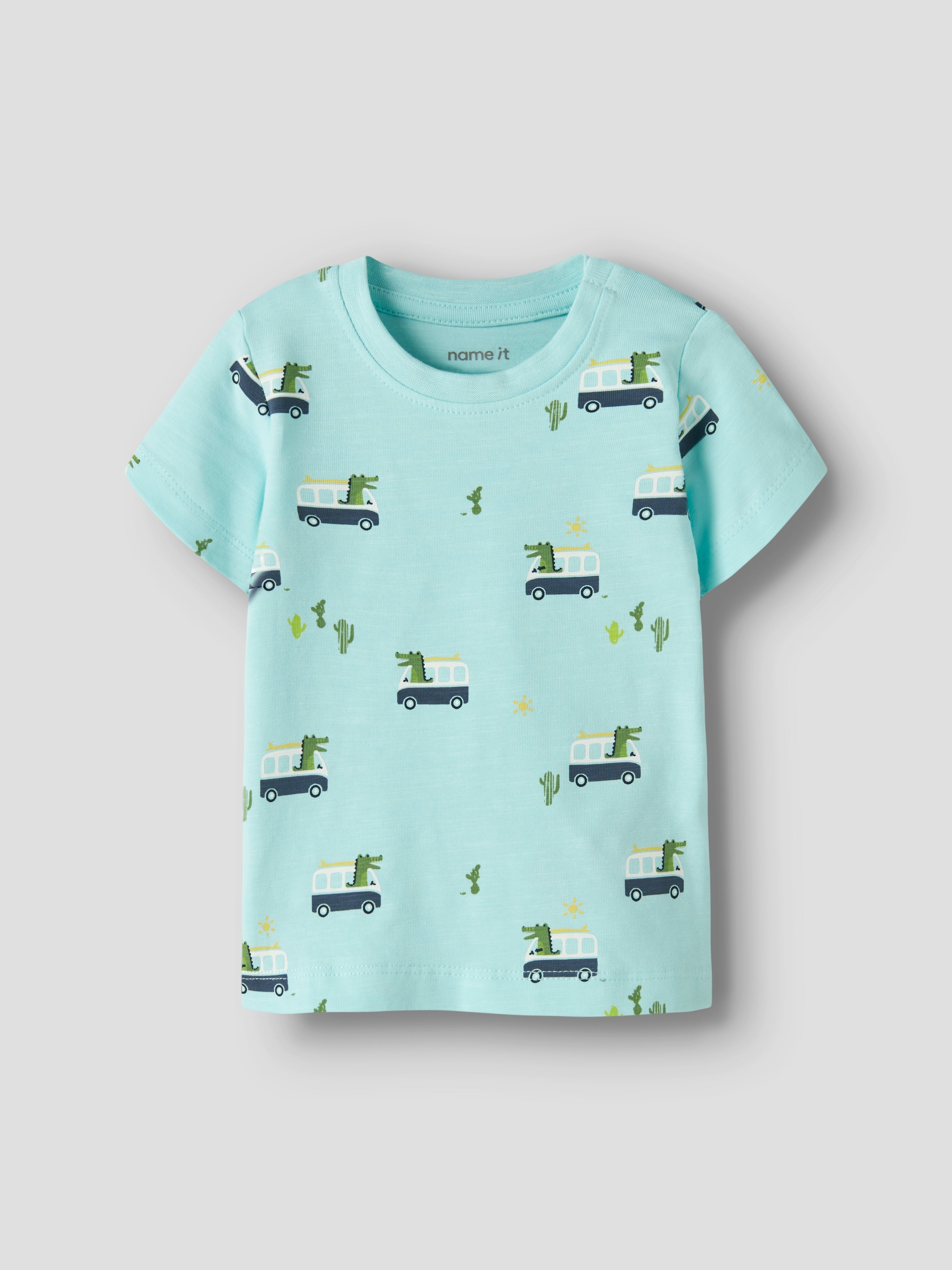 Camiseta Cocodrilos Turquesa Bebé