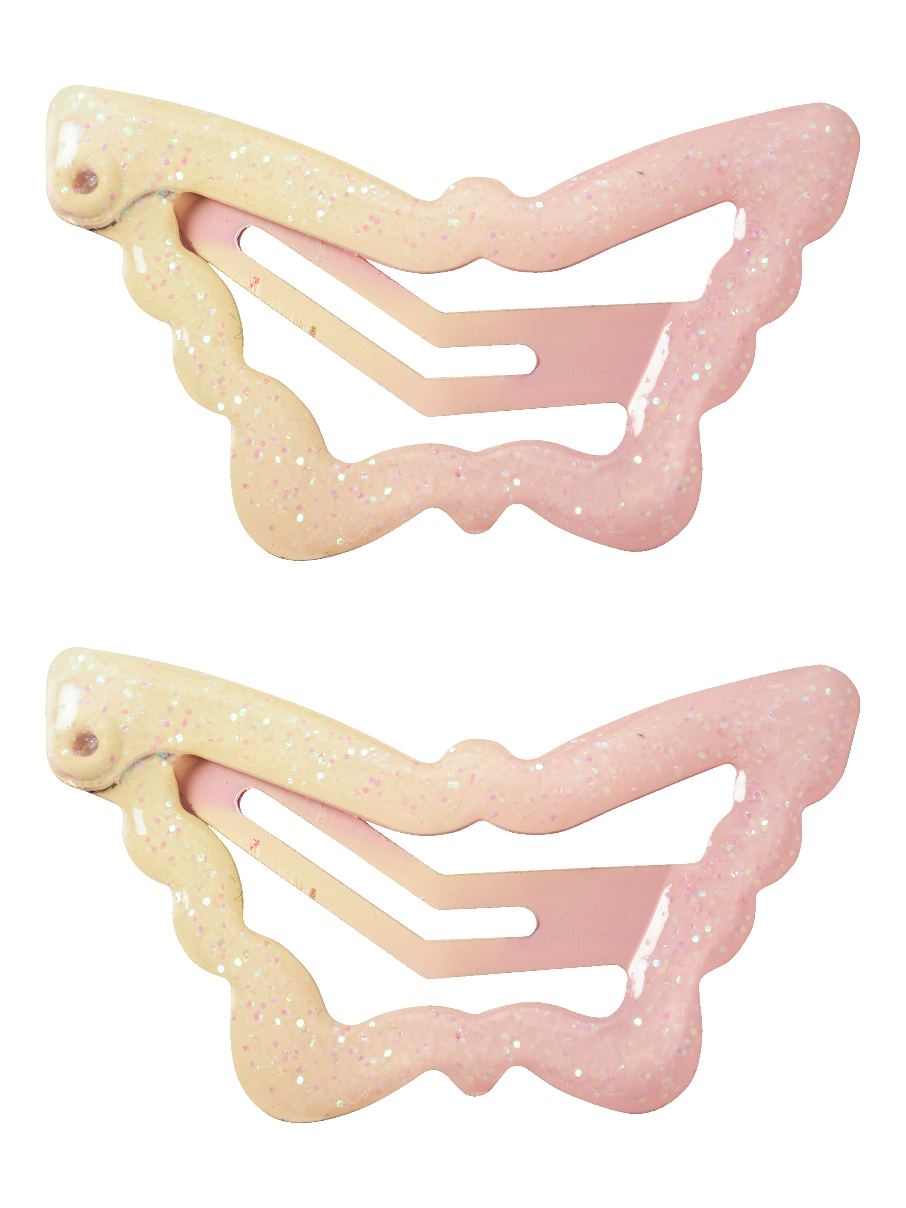 Pack 2 Clips Bicolor Rosa