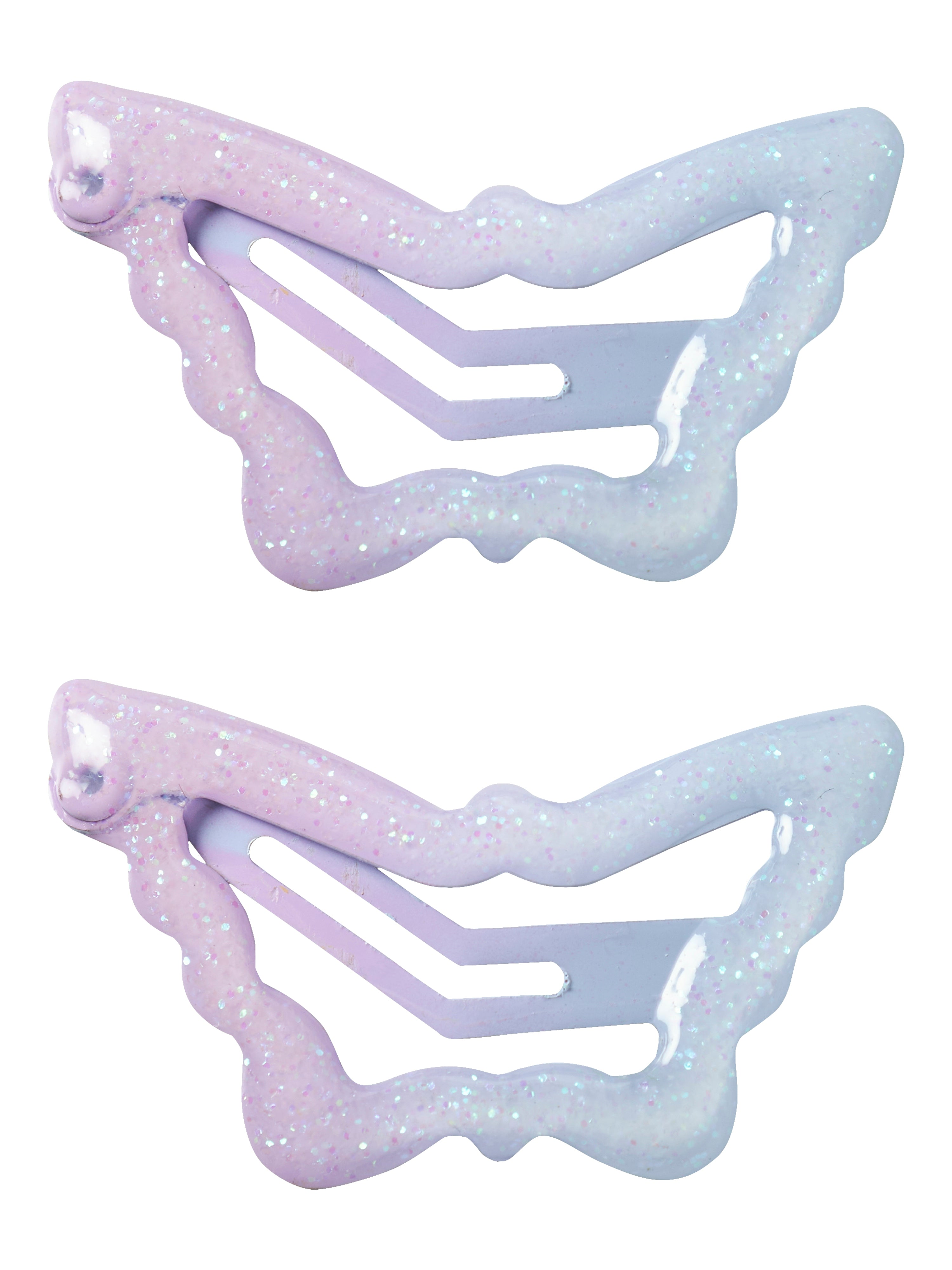 Pack 2 Clips Bicolor Lila
