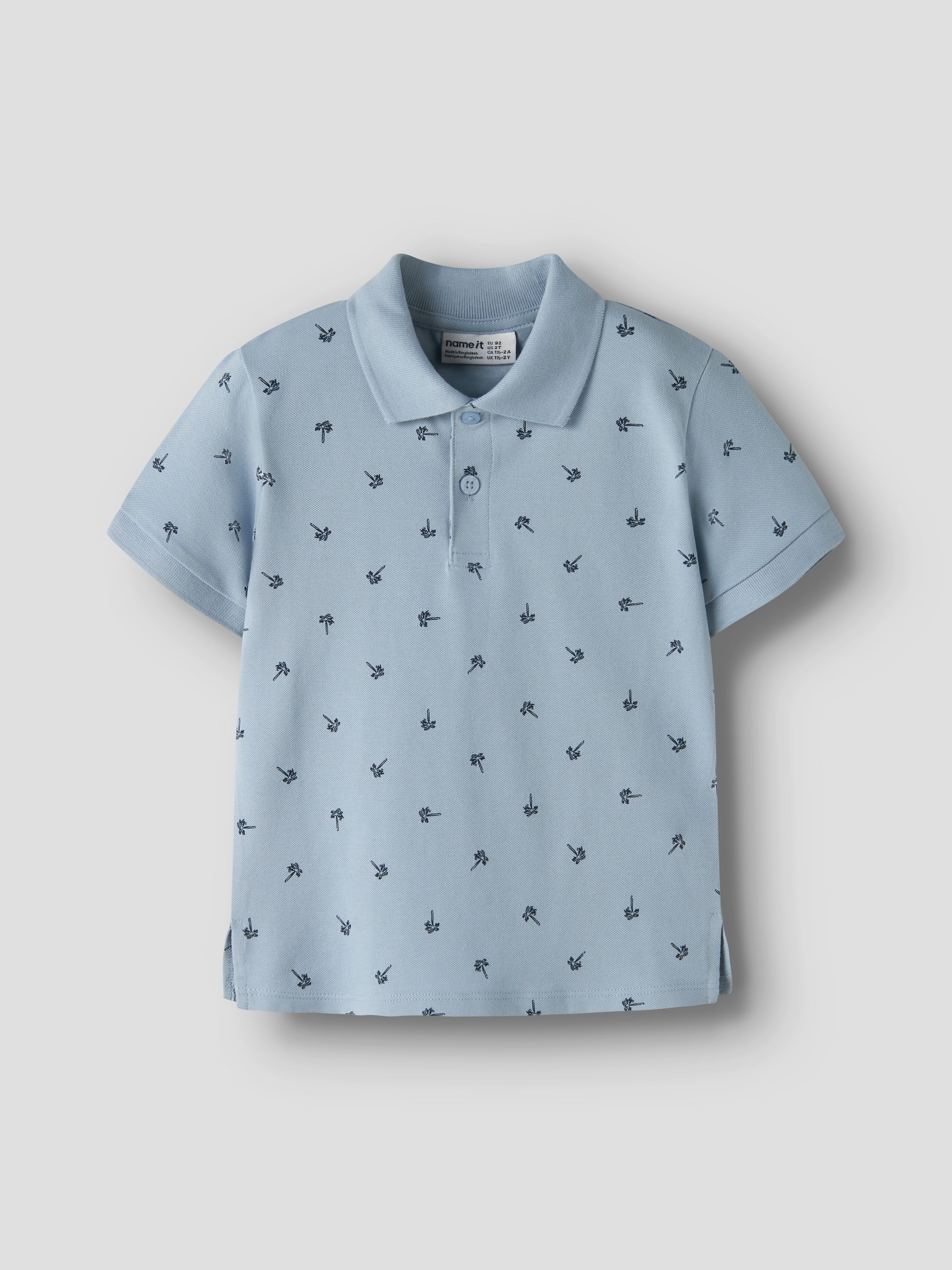 Polo Palmeras Azul Mini