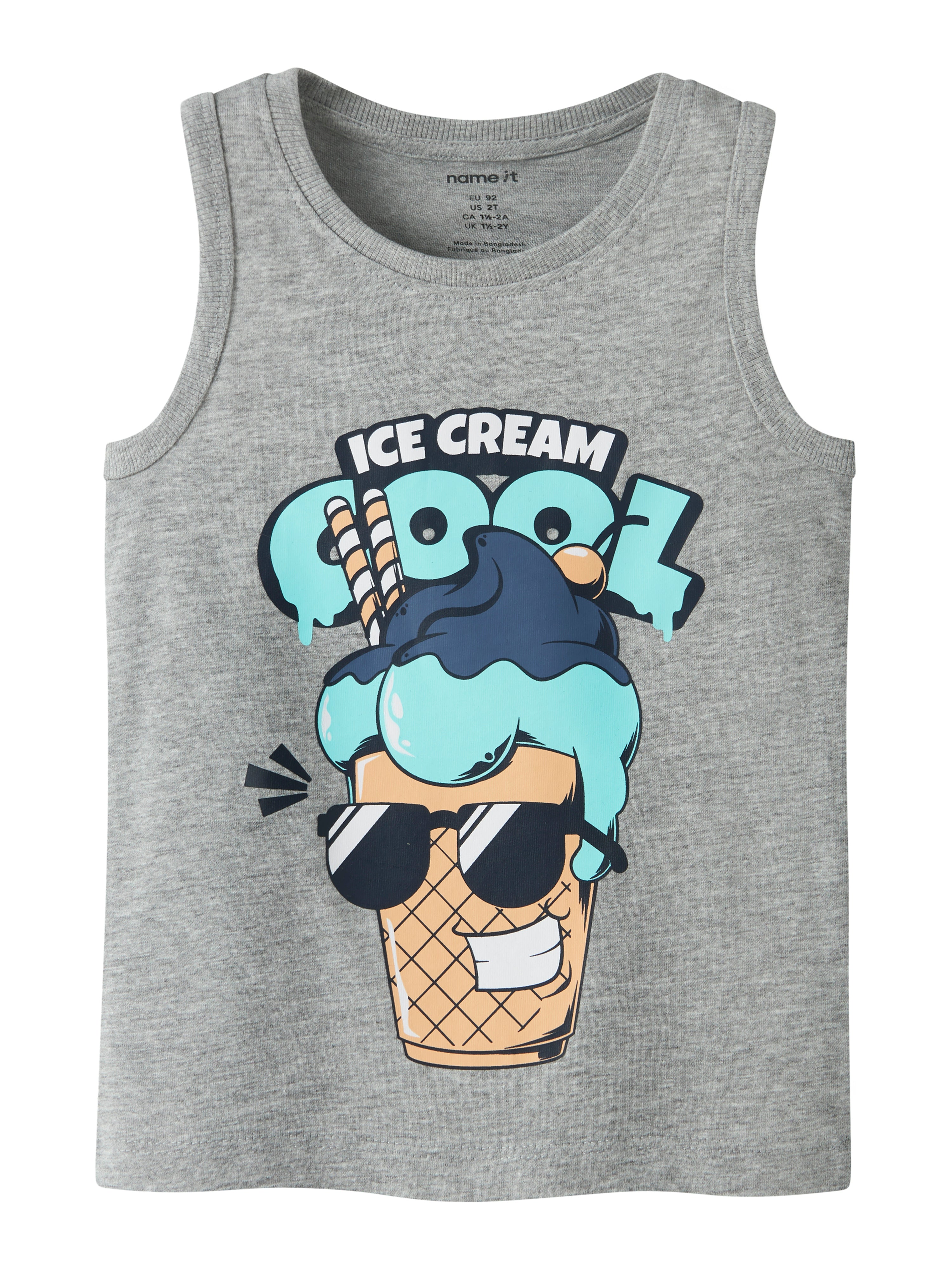 Camiseta Tirantes Helado Gris