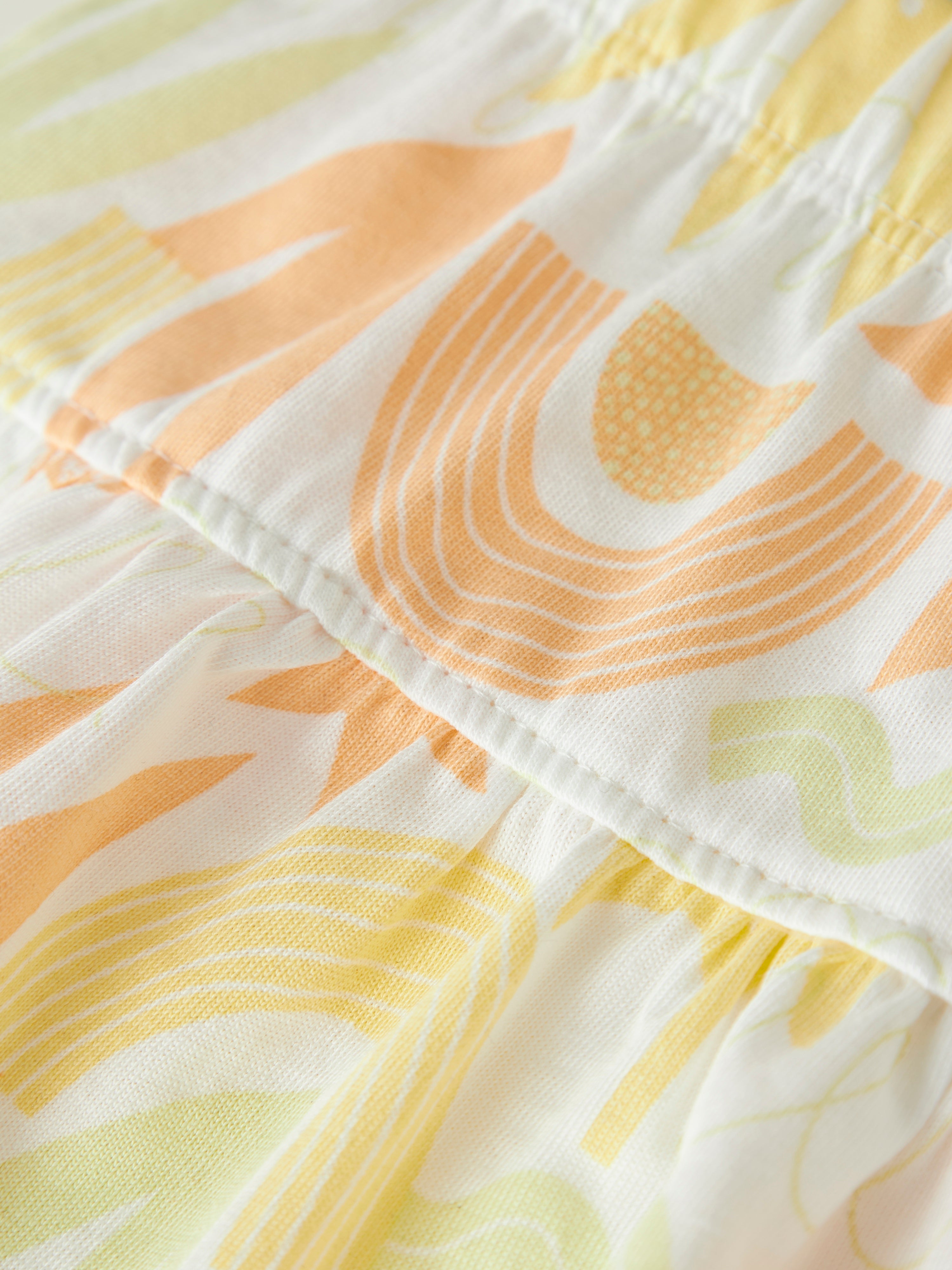 Falda Hojas Blanca Mini