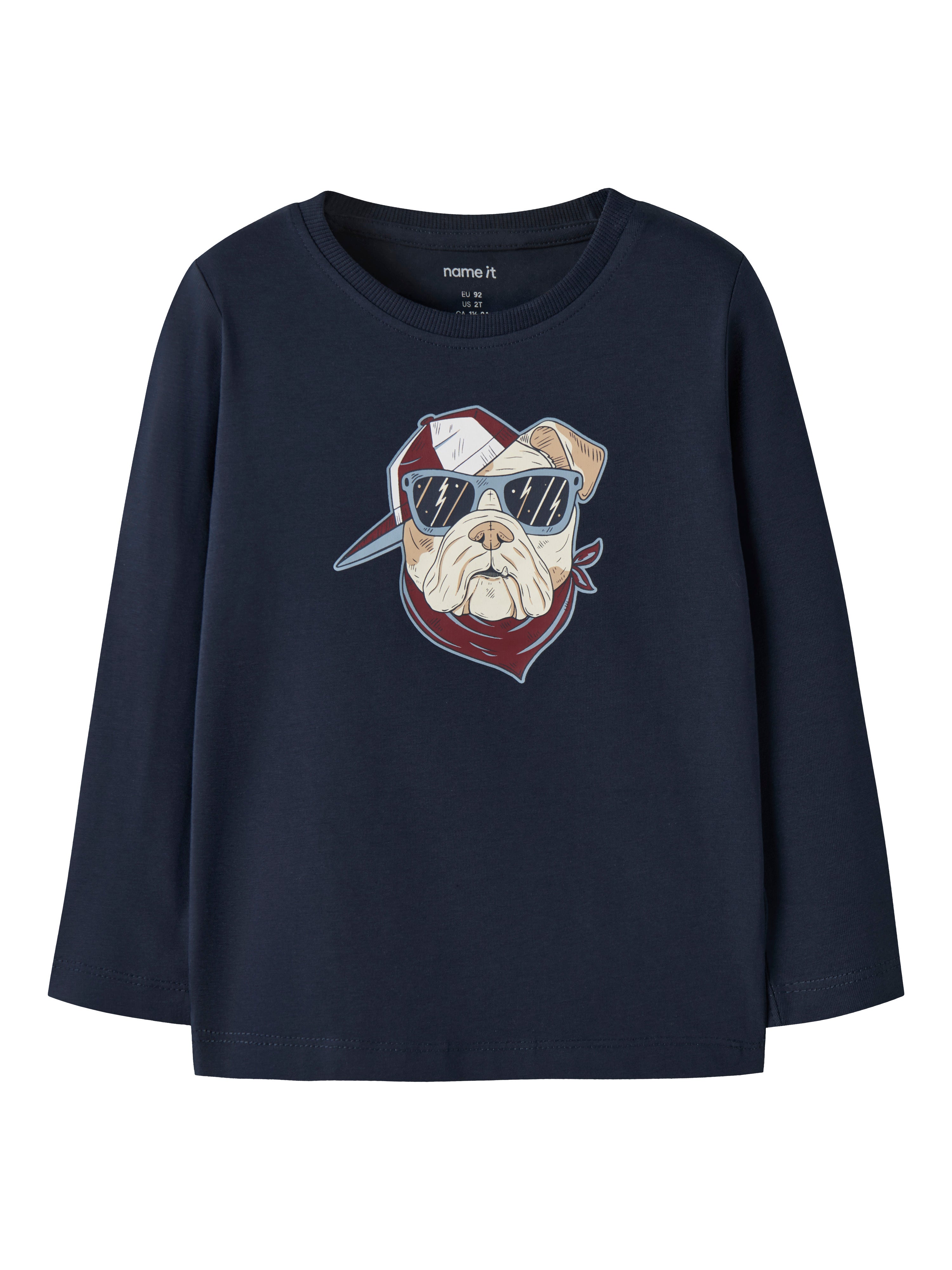 Camiseta Cool Dog Marino Mini