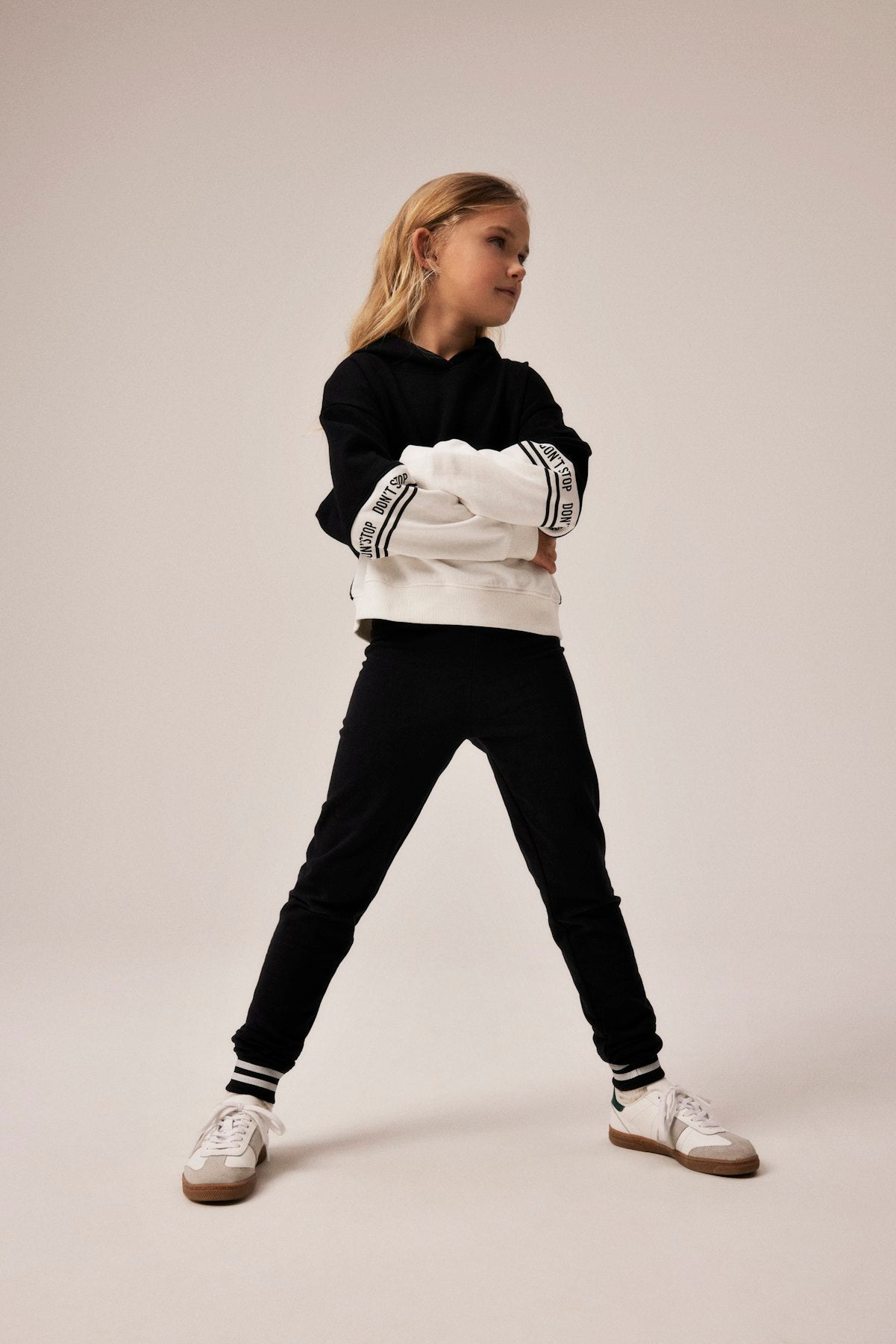 Sudadera Bicolor Kid Blanco/Negro