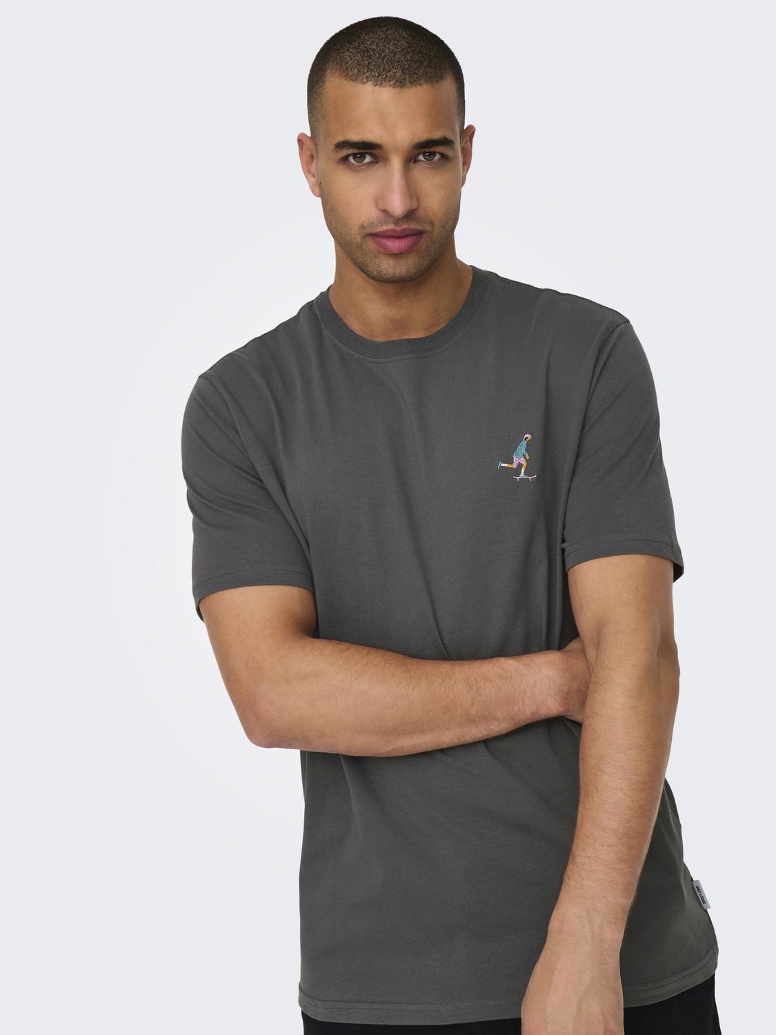 Camiseta Abe Gris
