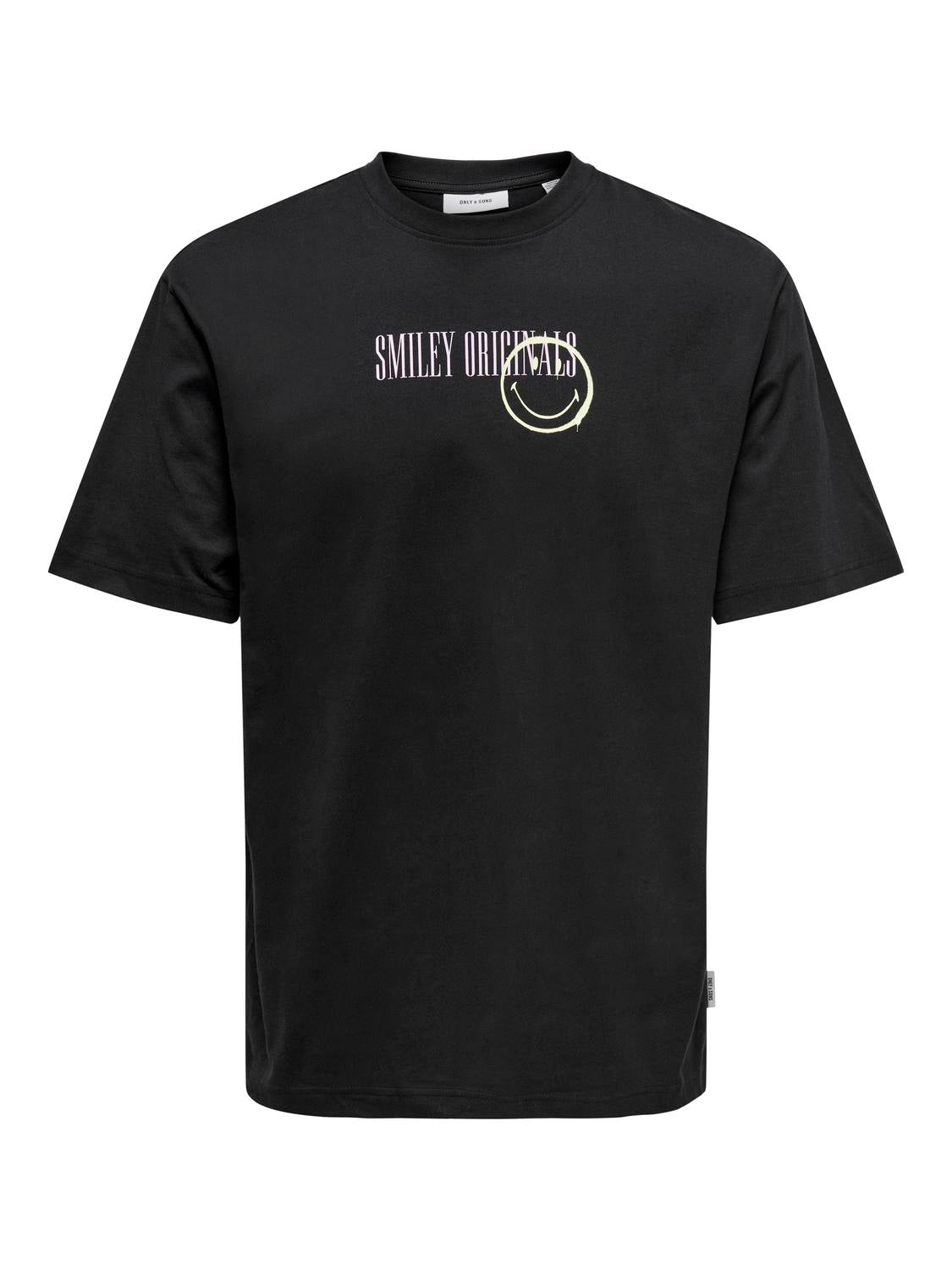 Camiseta Smiley Negra