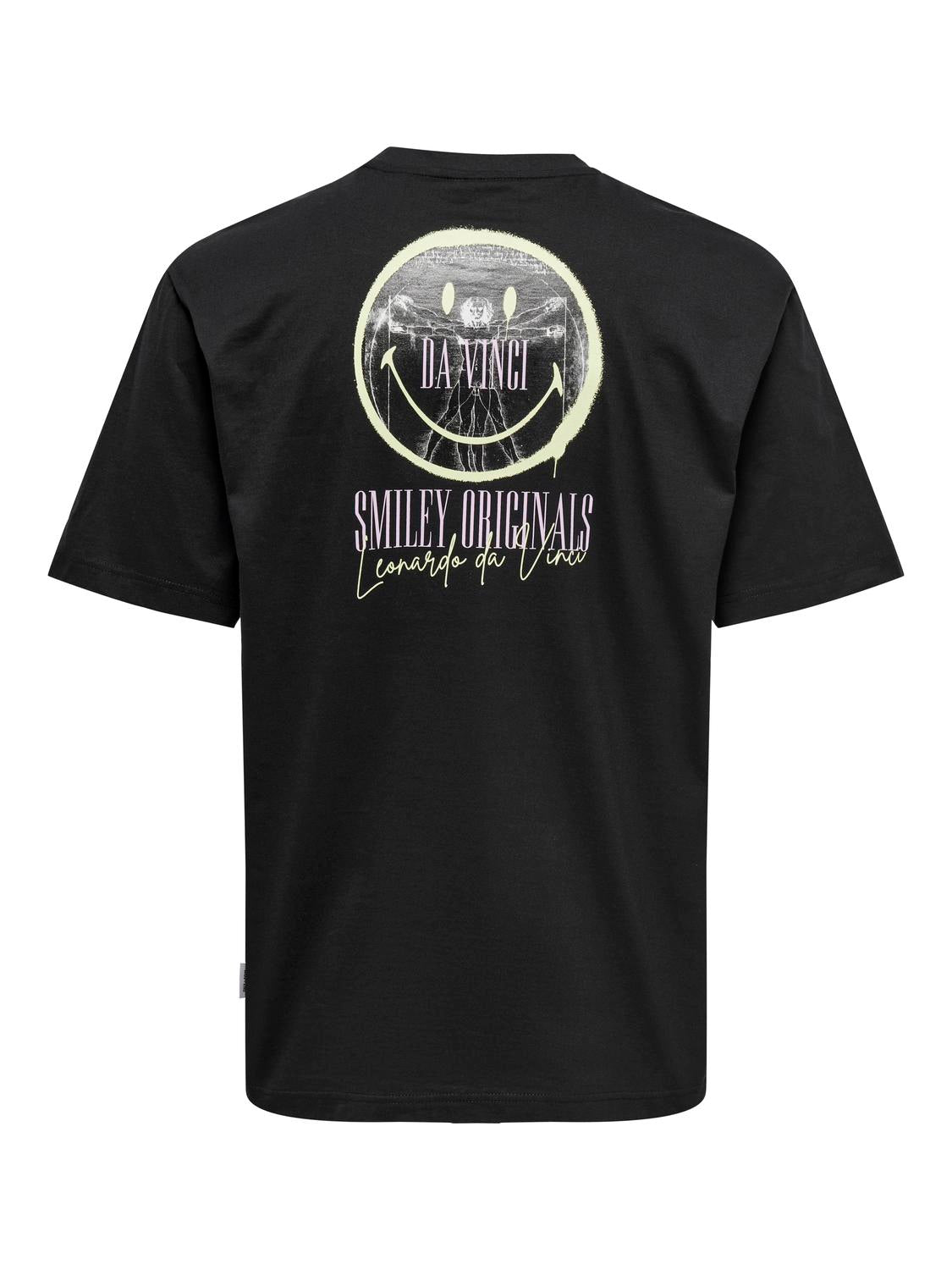 Camiseta Smiley Negra