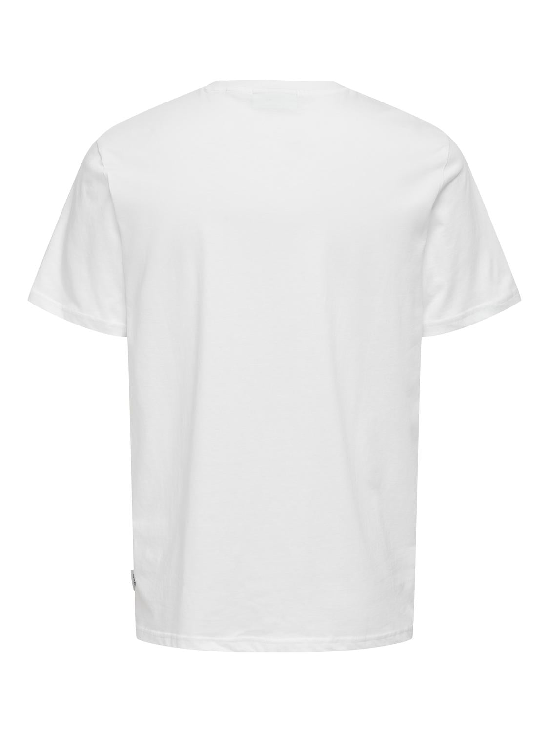 Camiseta Moksh Blanco/Rojo