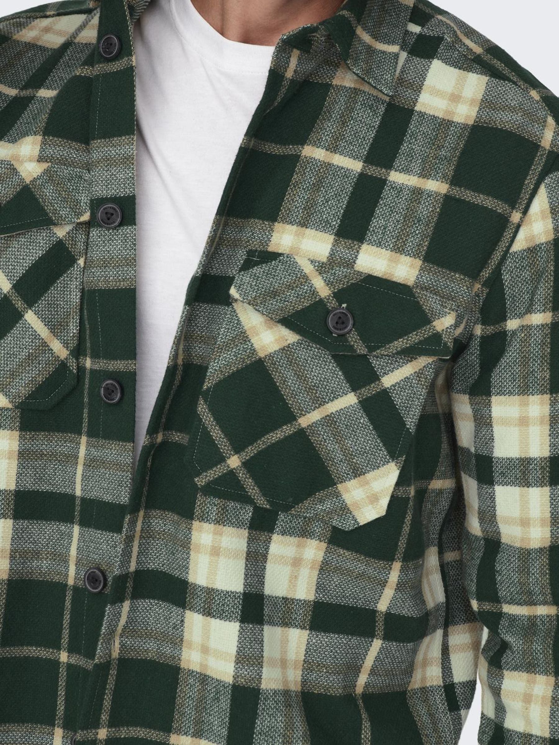 Sobrecamisa Cuadros Verde