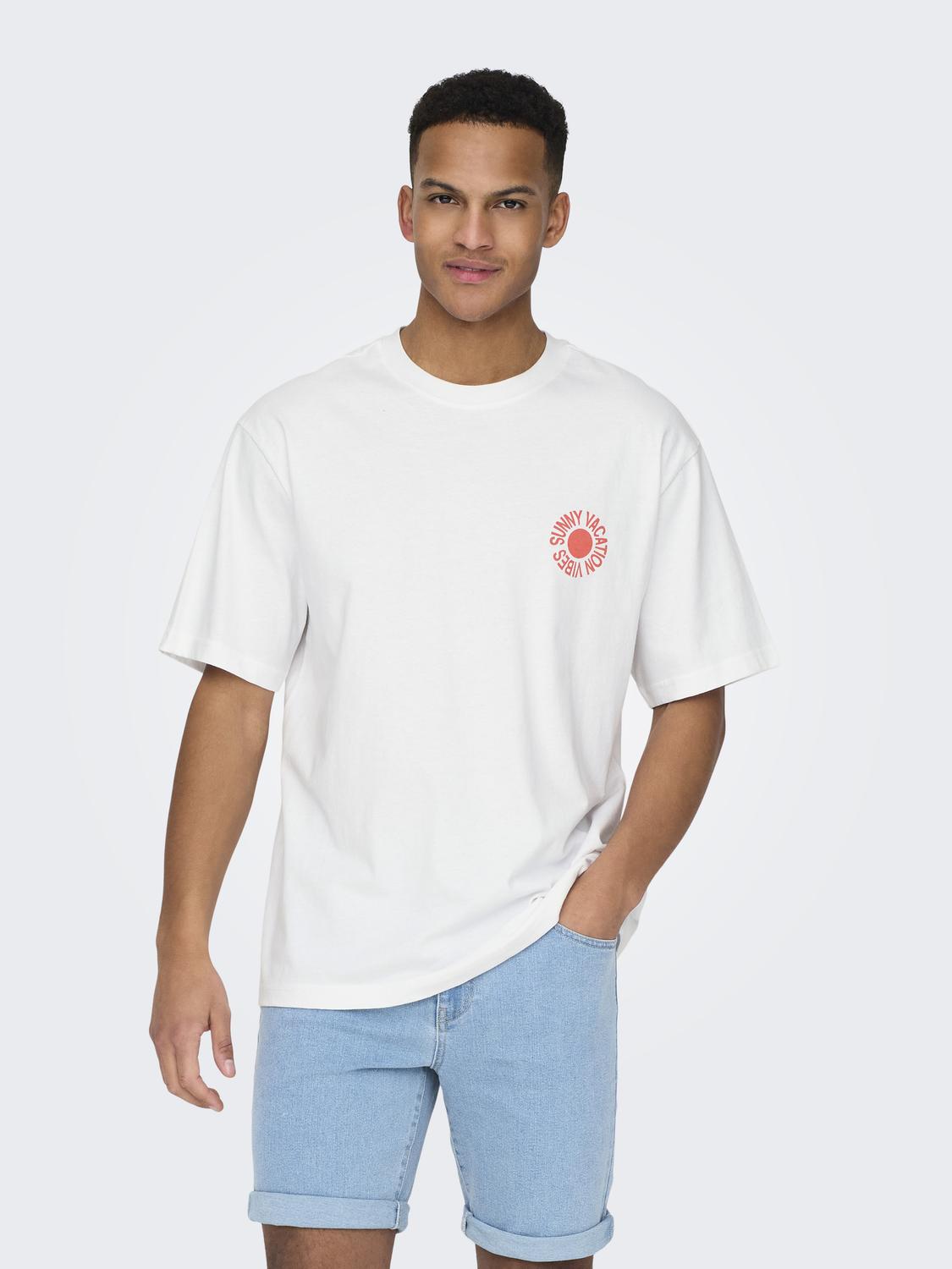 Camiseta Kasen Sunny Vacation Blanca