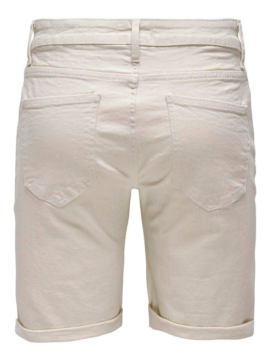 Pantalón Corto Ply Ecru