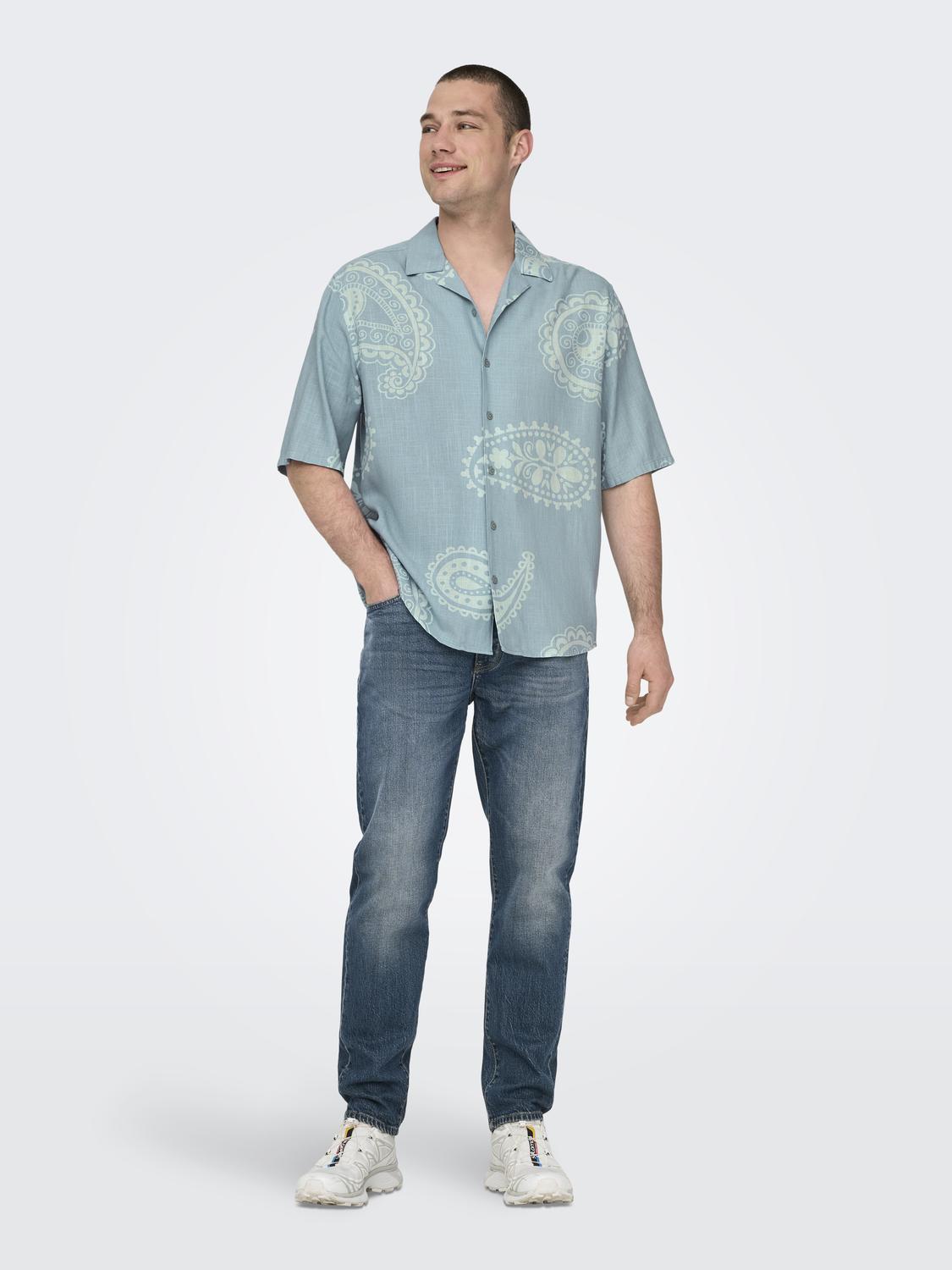 Camisa Austin Turquesa