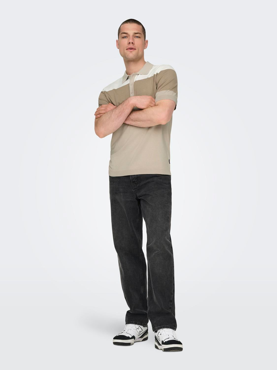 Polo Wyler Tricolor Beige