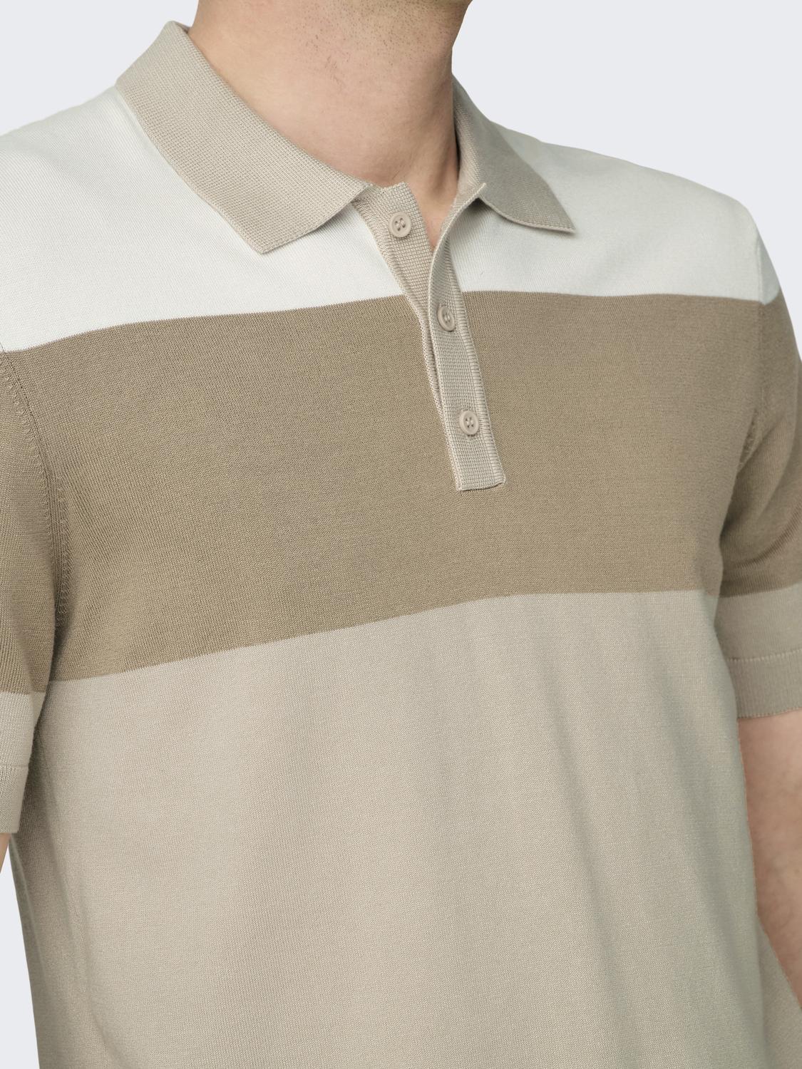 Polo Wyler Tricolor Beige