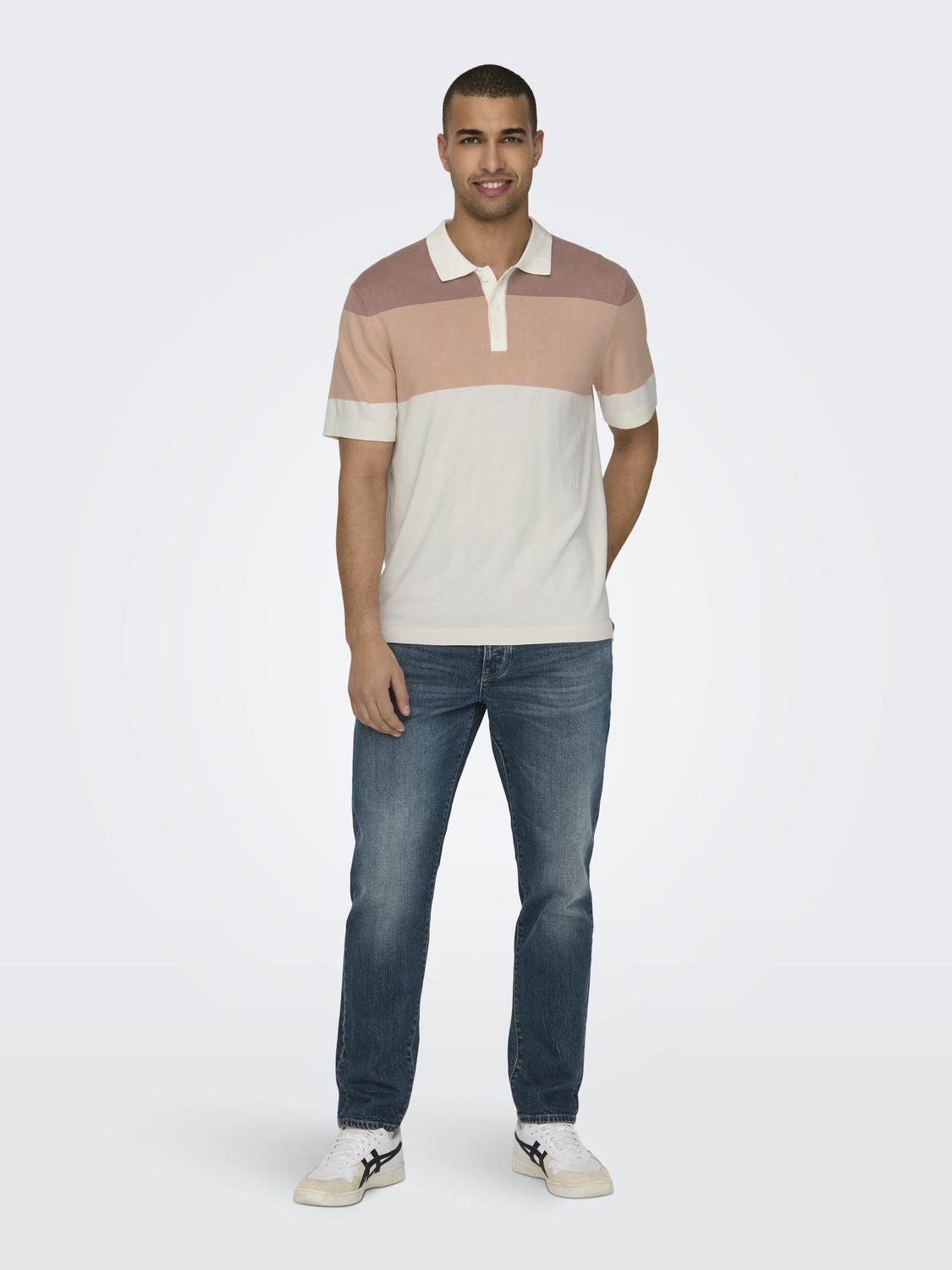 Polo Wyler Tricolor Burdeos