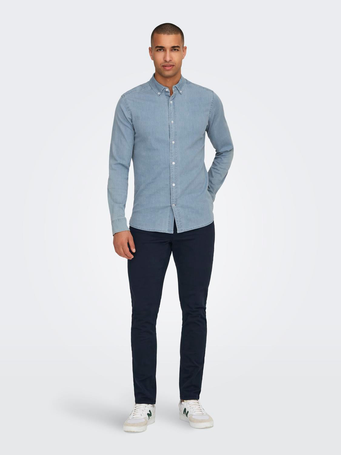 Pantalón Loom Slim 0124 Marino