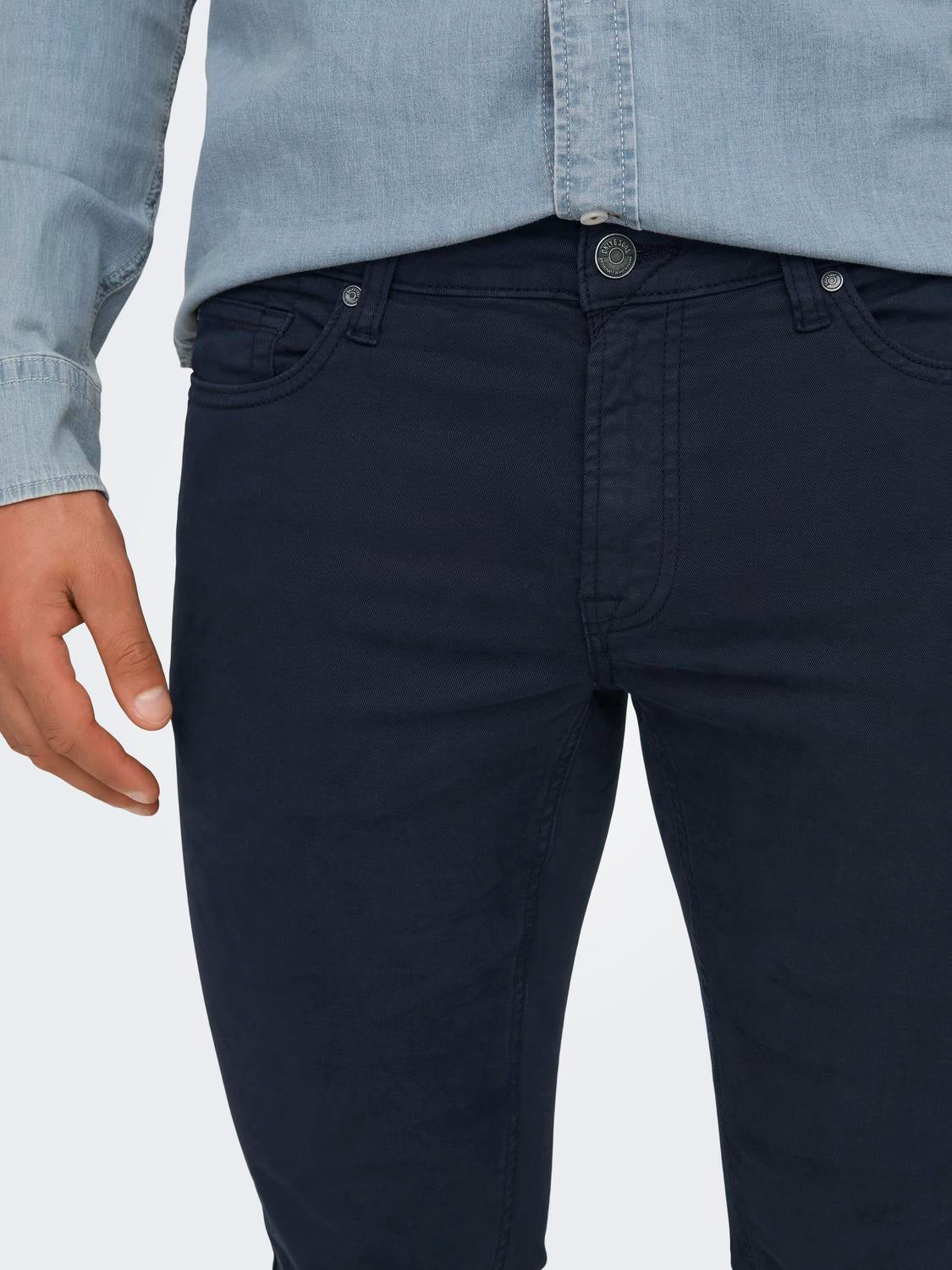 Pantalón Loom Slim 0124 Marino