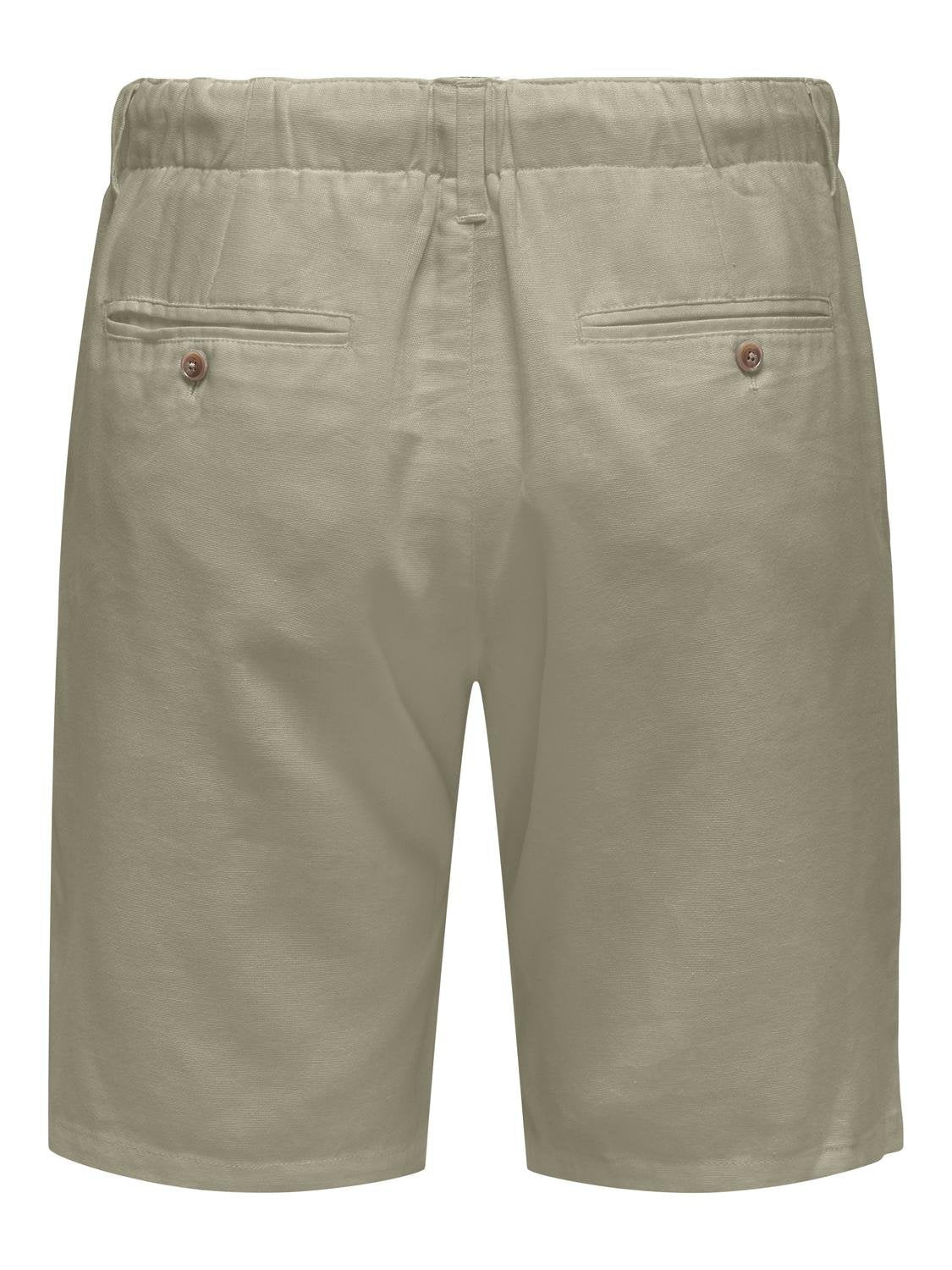 Bermuda Lino Leo Khaki