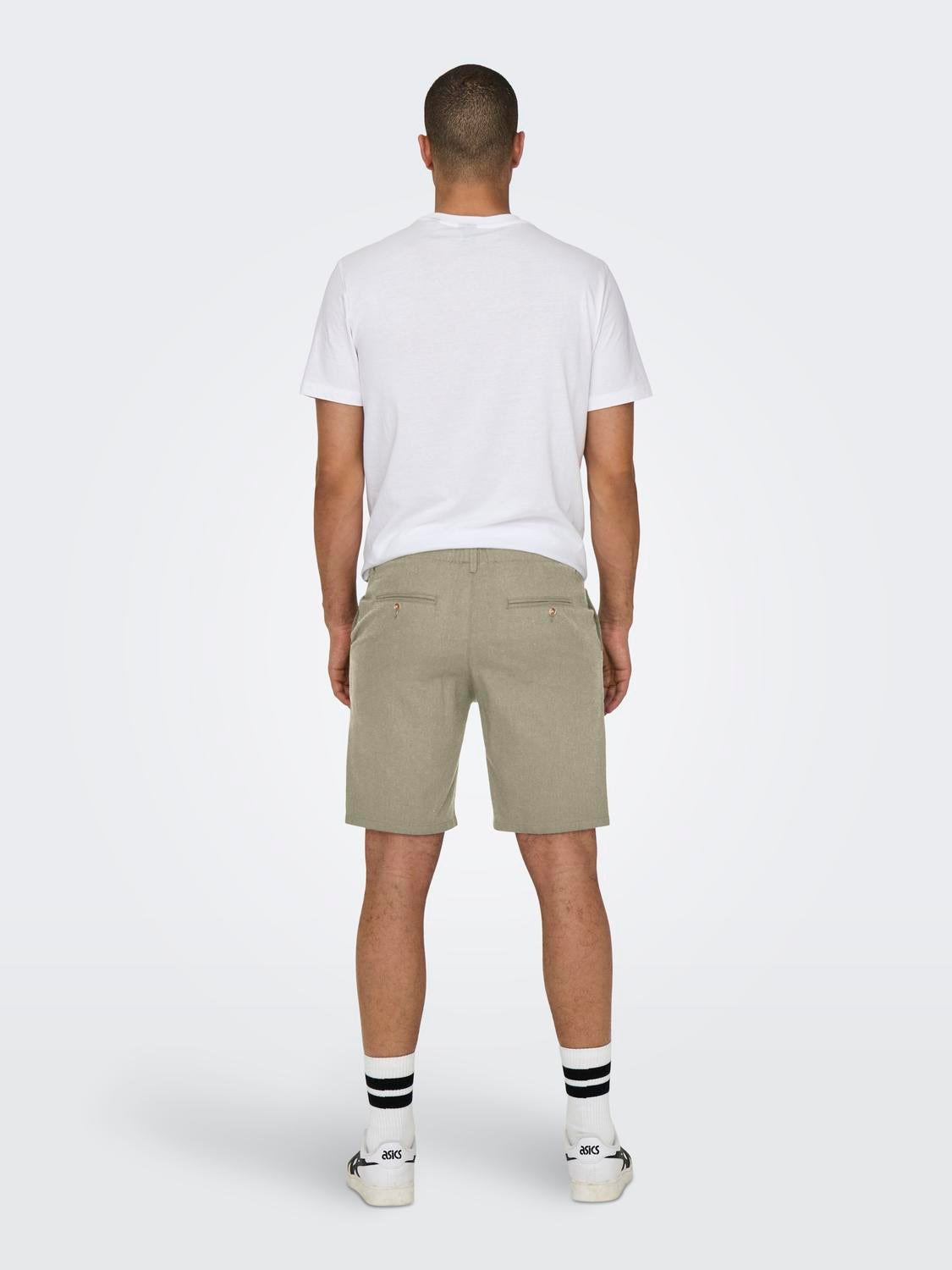 Bermuda Lino Leo Khaki
