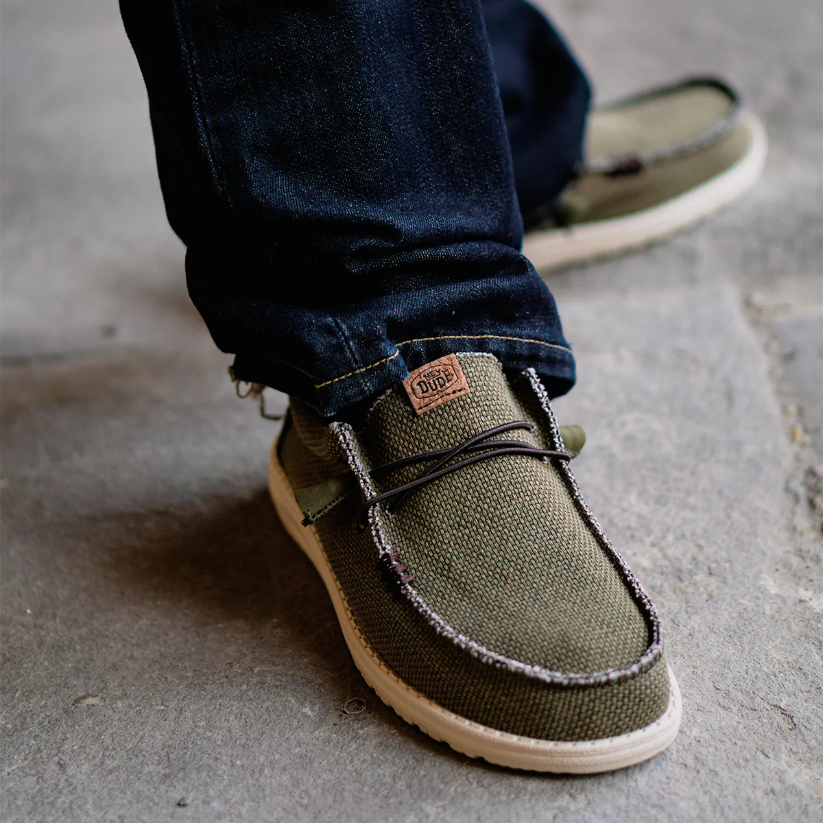 Náuticos Wally Braided Olive
