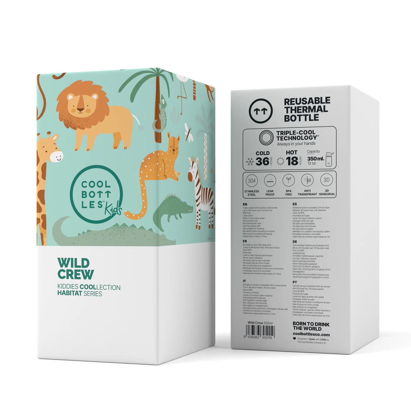 Botella Kiddies Wild Crew 350ML