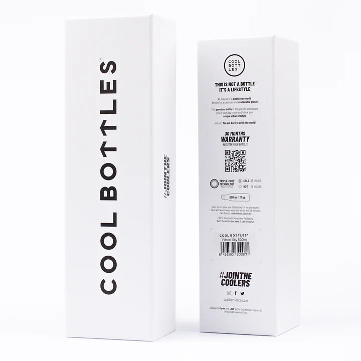 Botella Lisa 500ML Pastel Coral