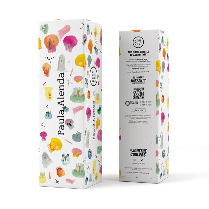 Botella Estampada 500ML Crazy Skulls