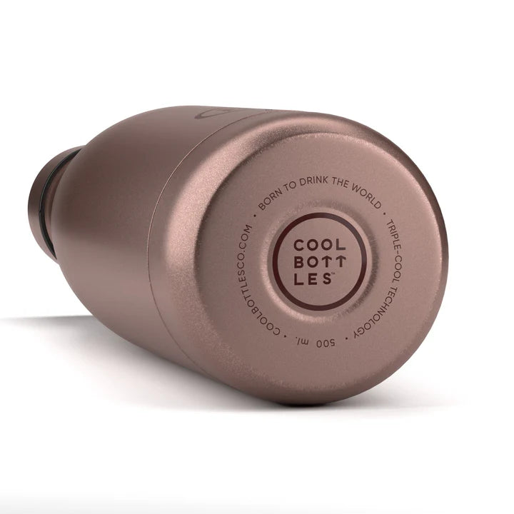 Botella Lisa 500ML Metallic Rose