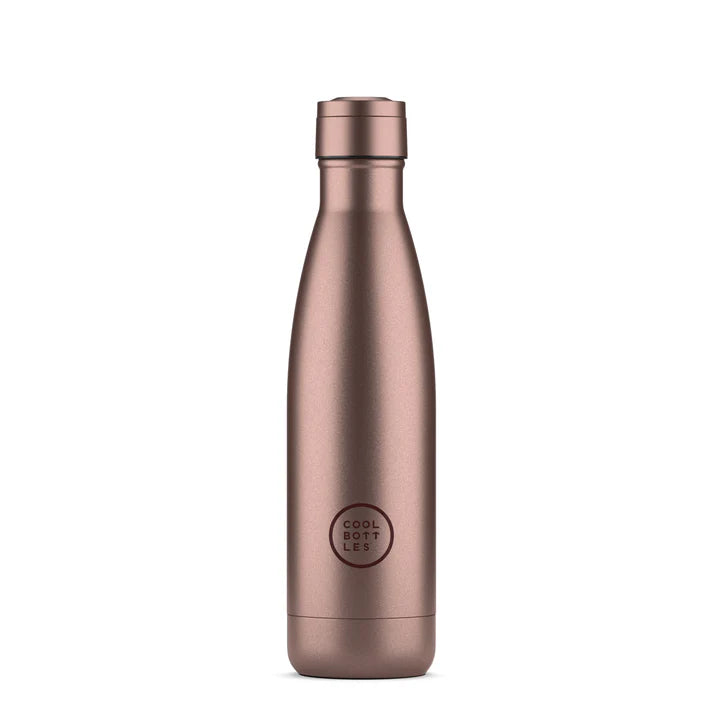 Botella Lisa 500ML Metallic Rose