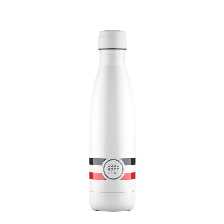 Botella Estampada 500ML Pure White