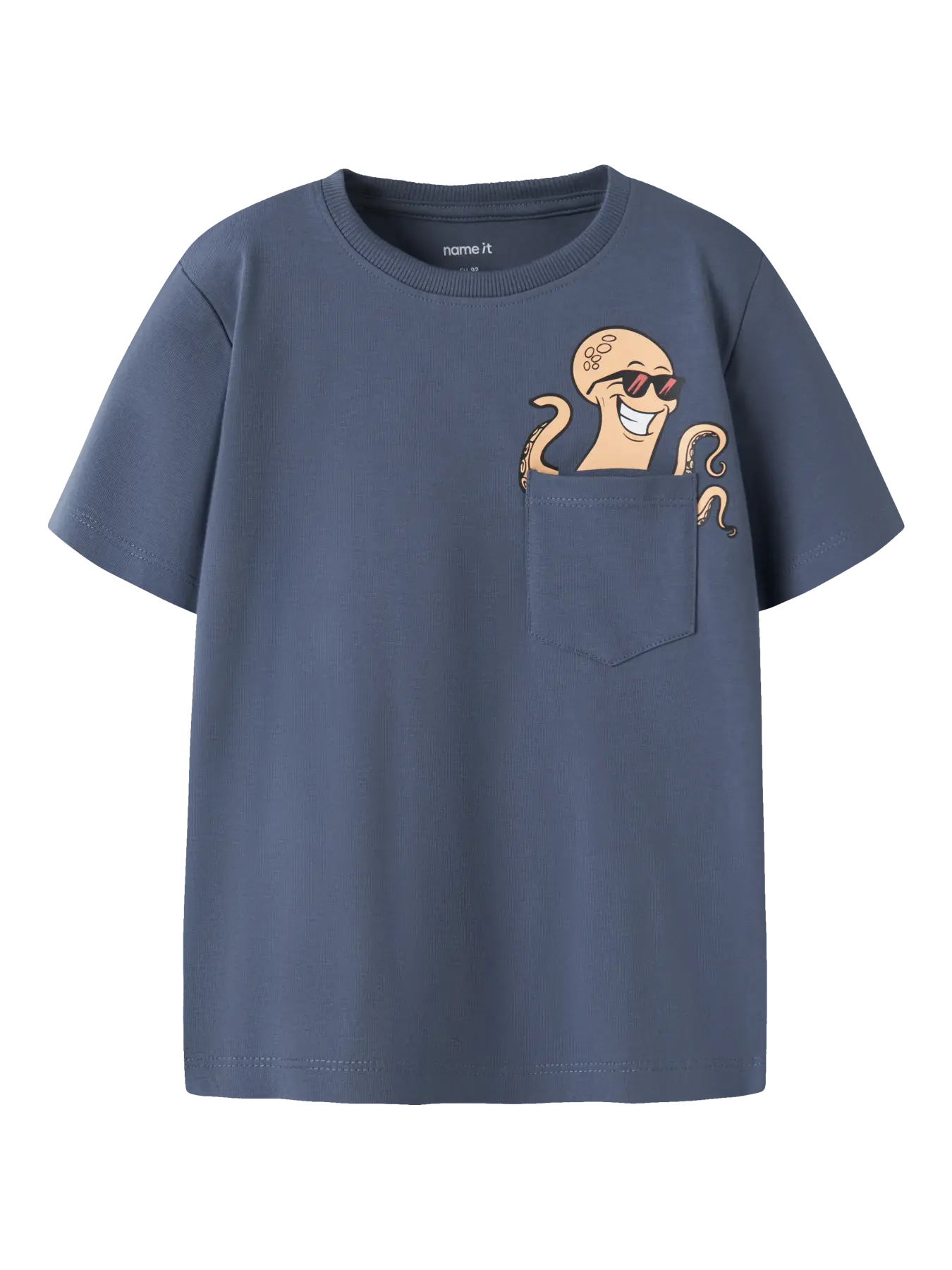 Camiseta Pulpo Azul Mini