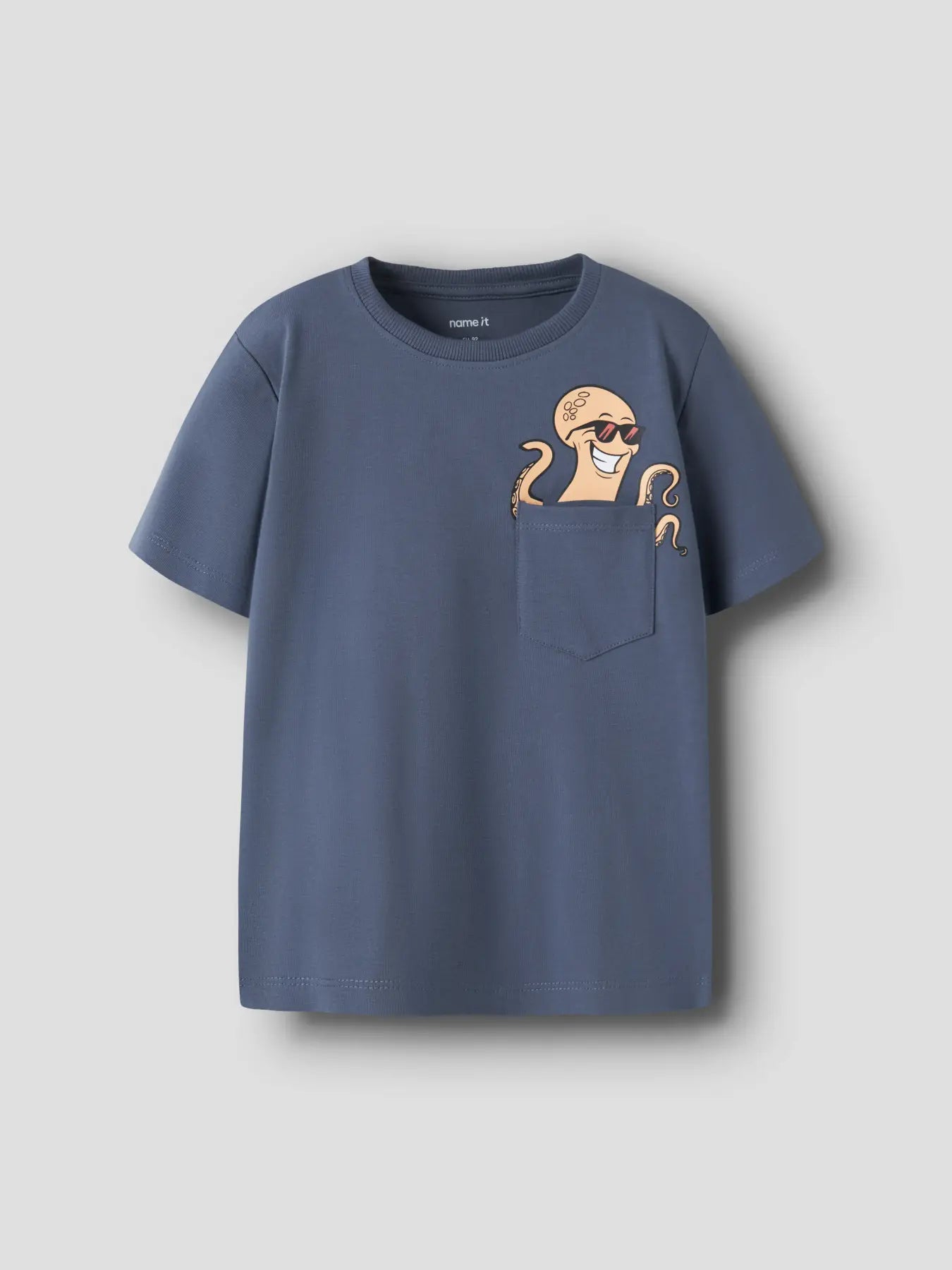 Camiseta Pulpo Azul Mini