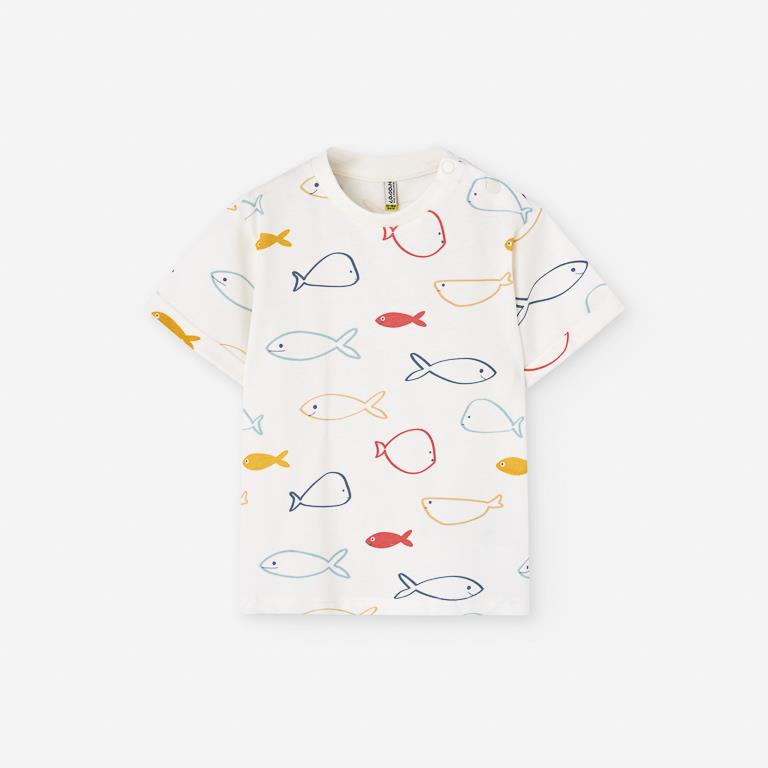 Camiseta Peces Multicolor Bebé