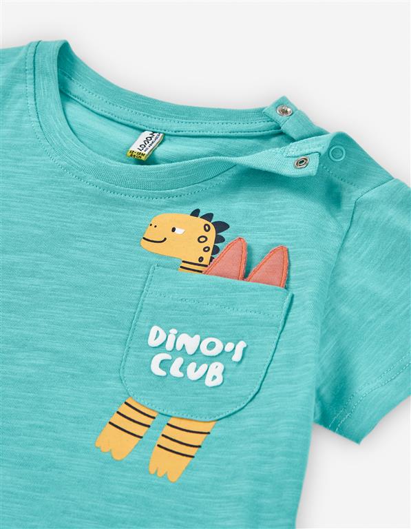 Camiseta Bolsillo Dino