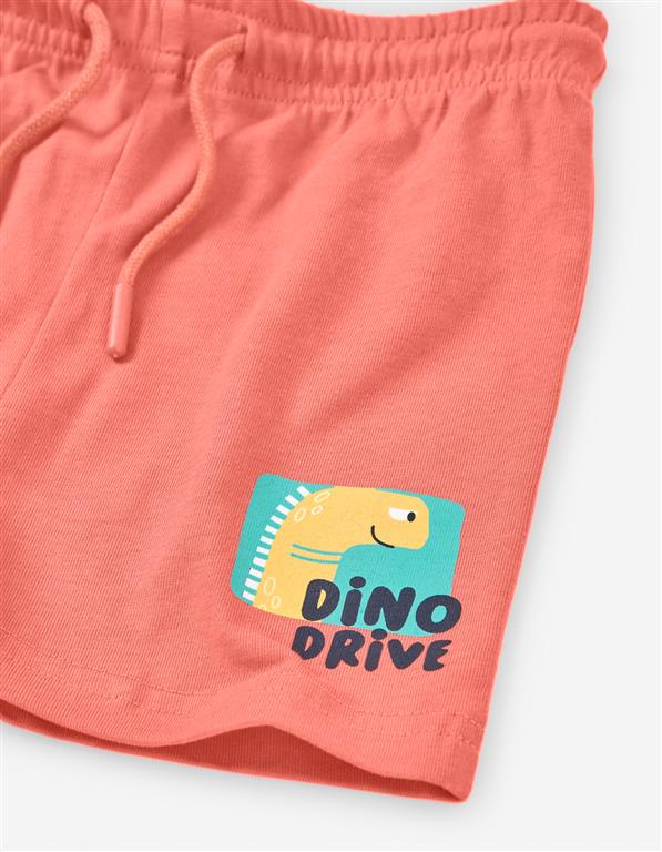 Short Coral Dino Bebé