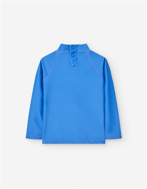 Camiseta De Baño Barco Azul Bebé