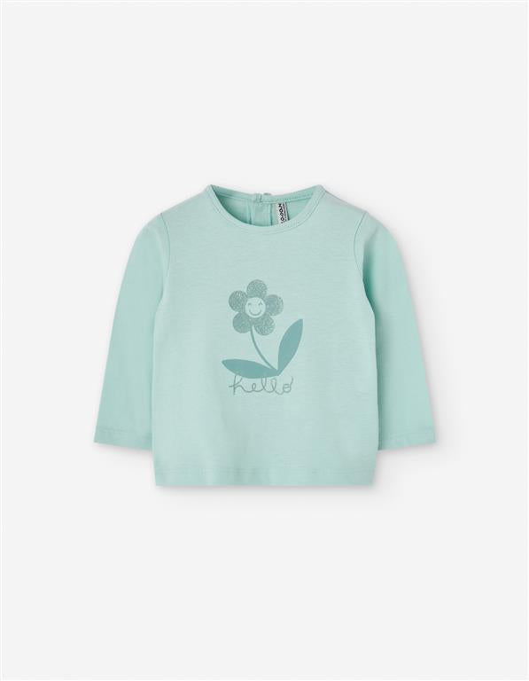 Camiseta Hello Verde