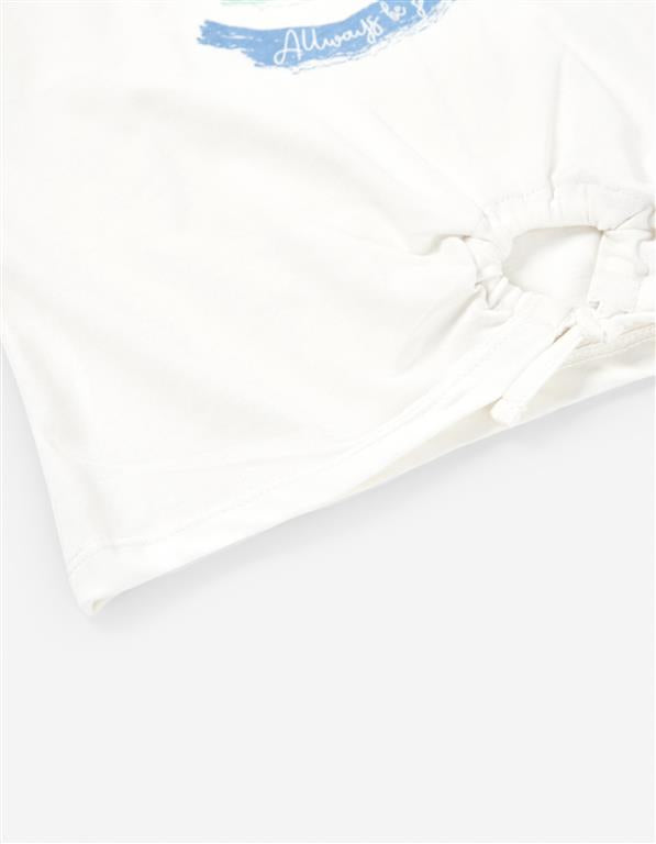 Camiseta Flores Fugaces Blanca