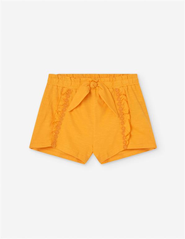 Short Naranja Volantes