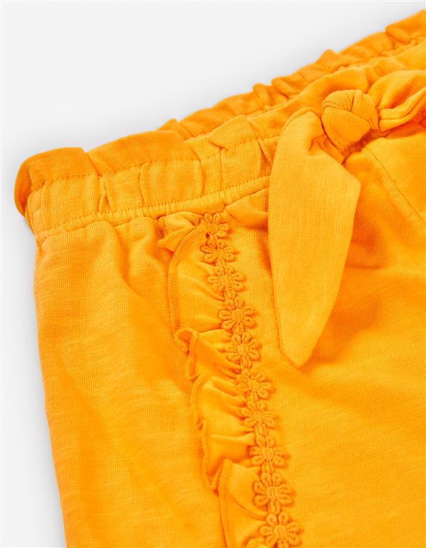 Short Naranja Volantes