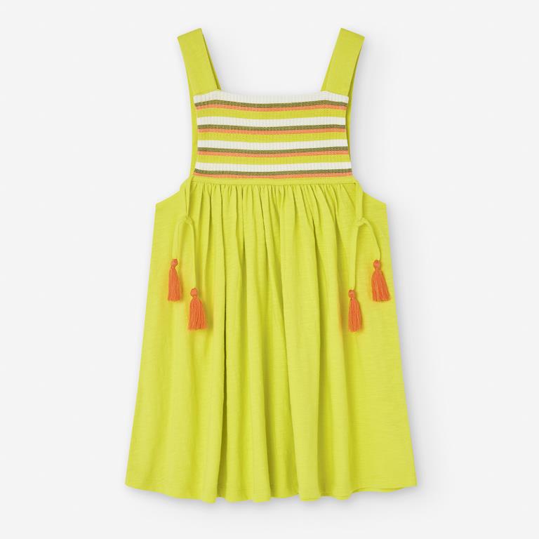 Vestido Pistacho Borlas
