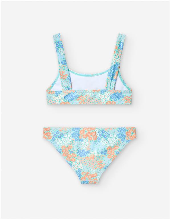 Bikini Turquesa Flores