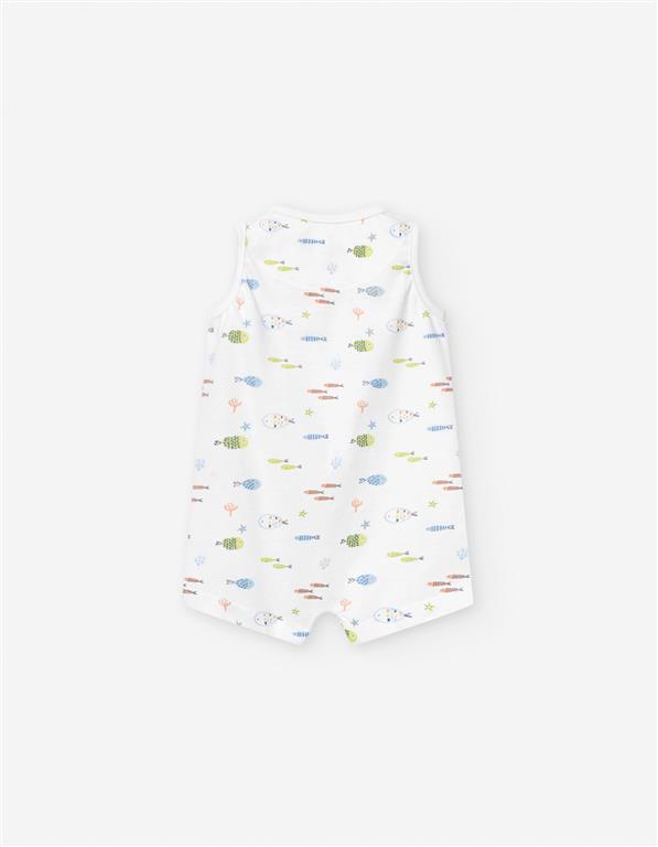 Ranita Pijama Peces Blanco