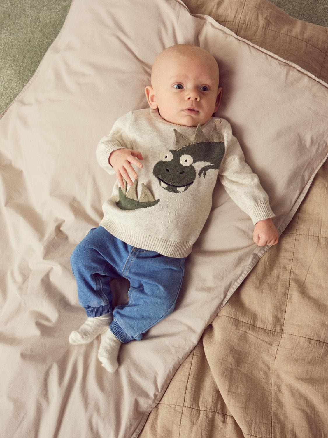 Pantalón Denim Goma Bebé