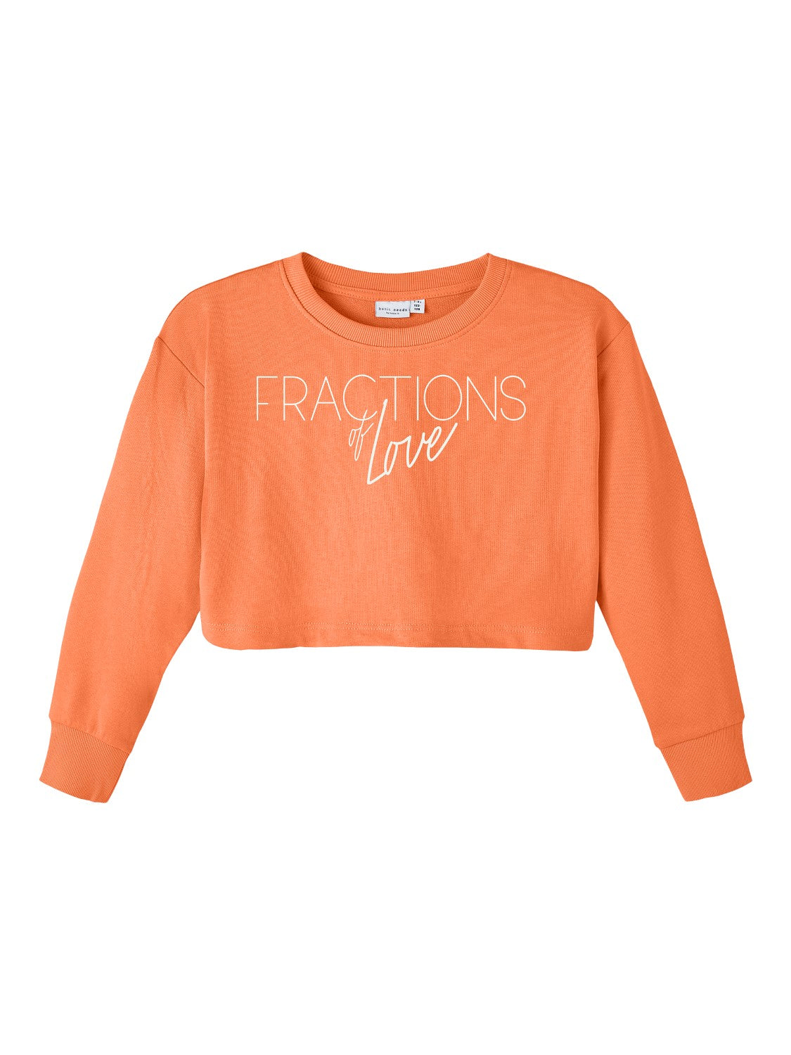 Sudadera Crop Girl Naranja