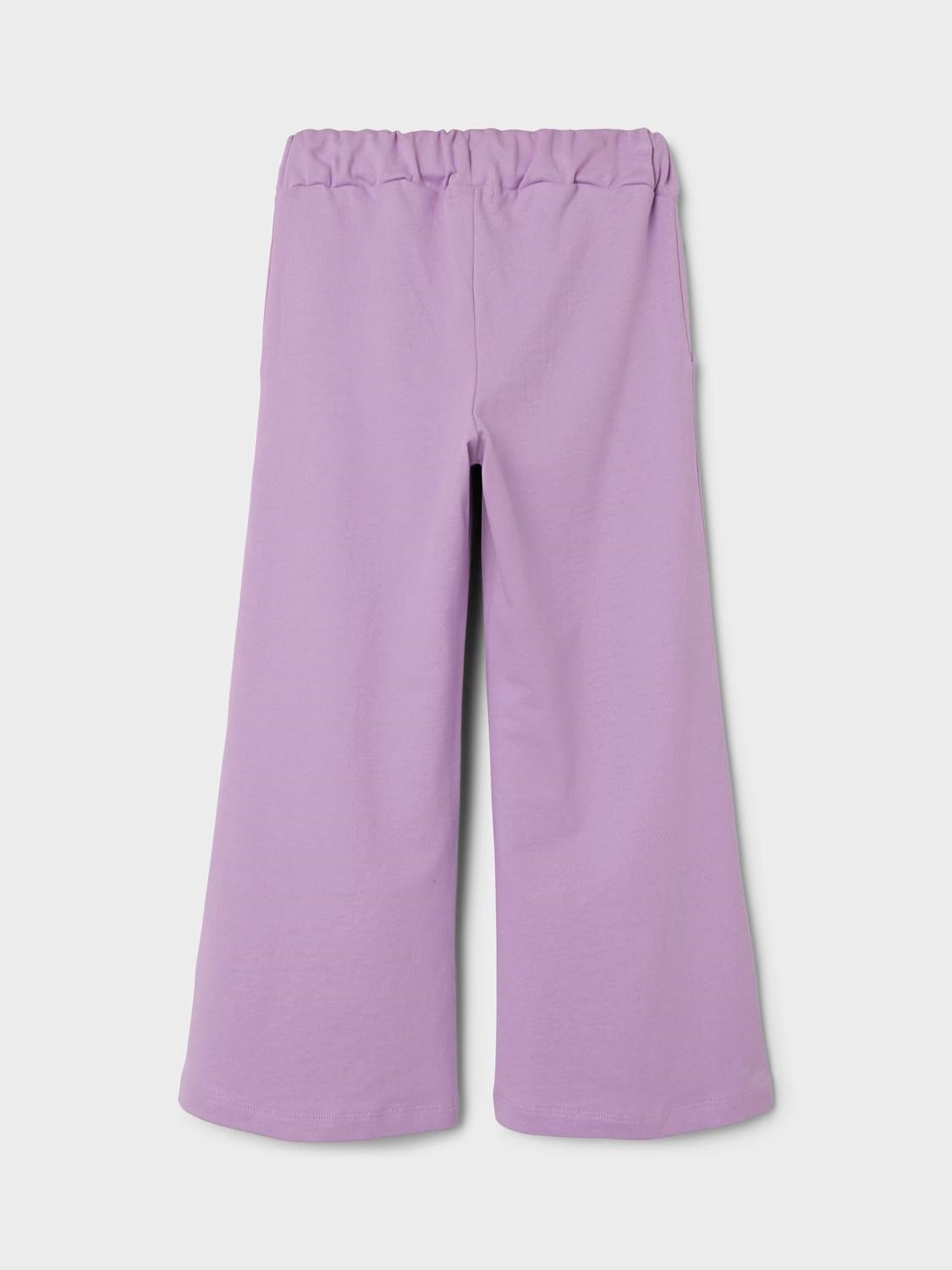 Pantalón Wide Niña Lila
